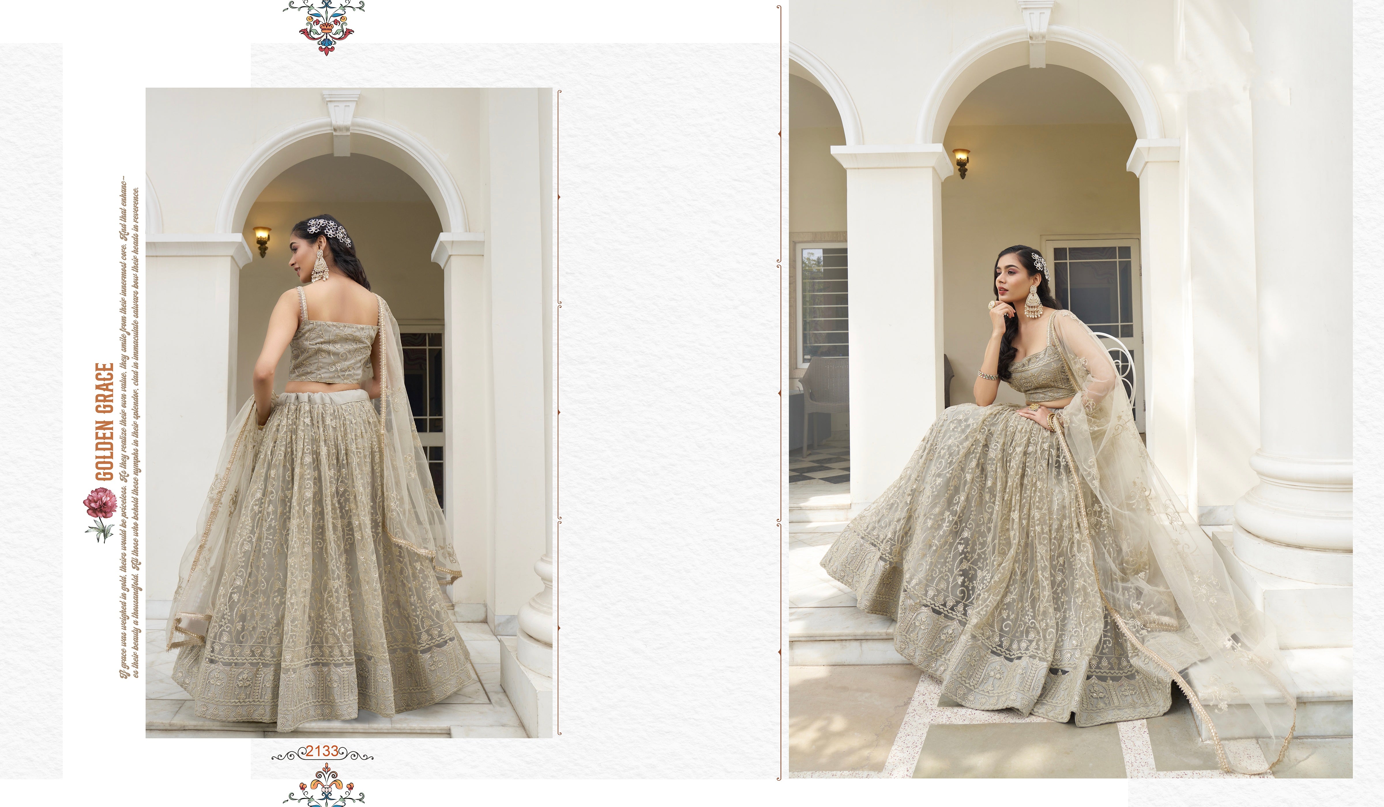 Beautiful Dessigner Occasion Wear Butterfly Net Lehenga Choli
