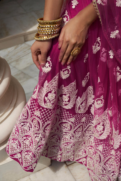 Beautiful Dessigner Occasion Wear Butterfly Net Lehenga Choli