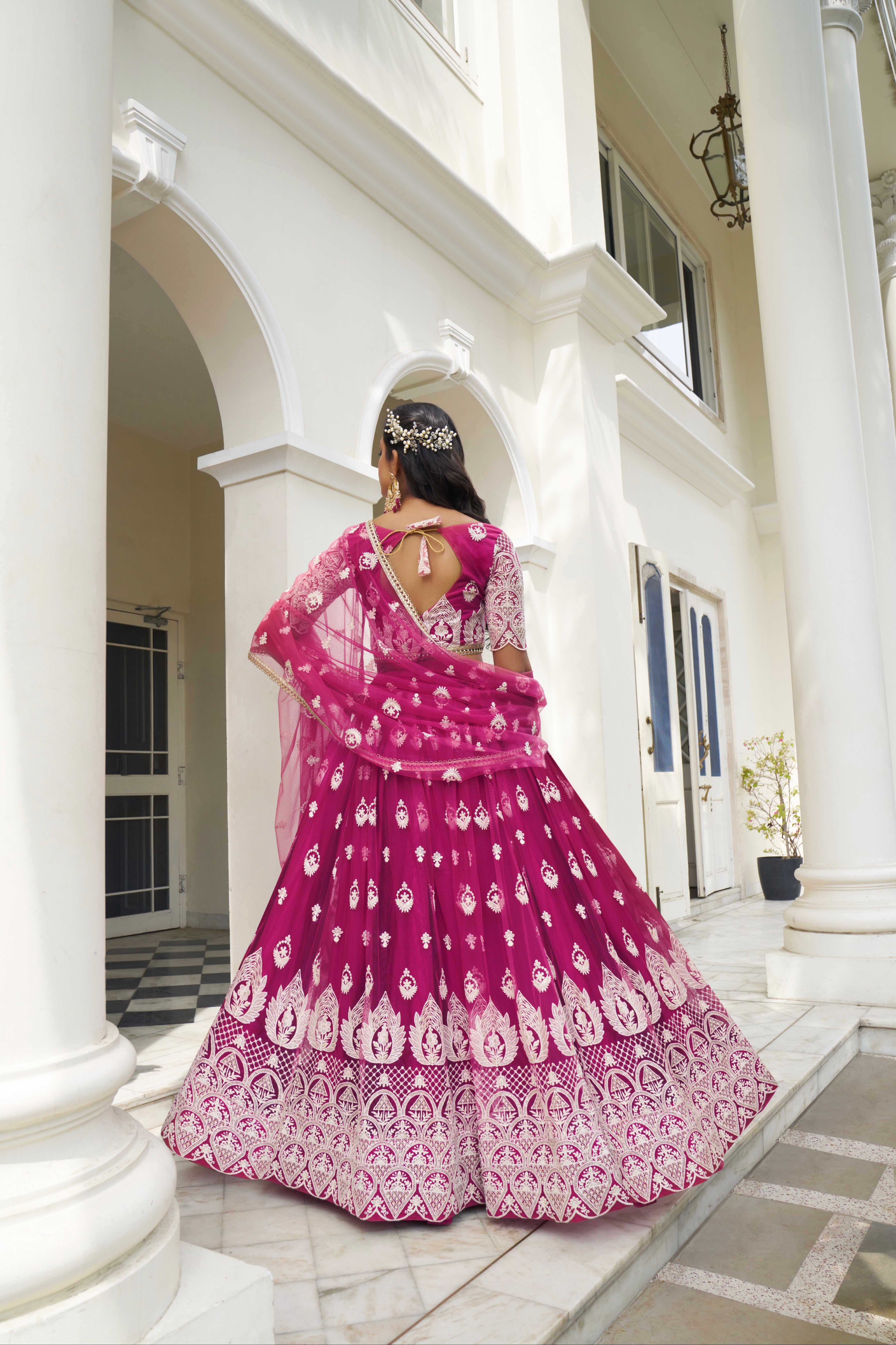 Beautiful Dessigner Occasion Wear Butterfly Net Lehenga Choli
