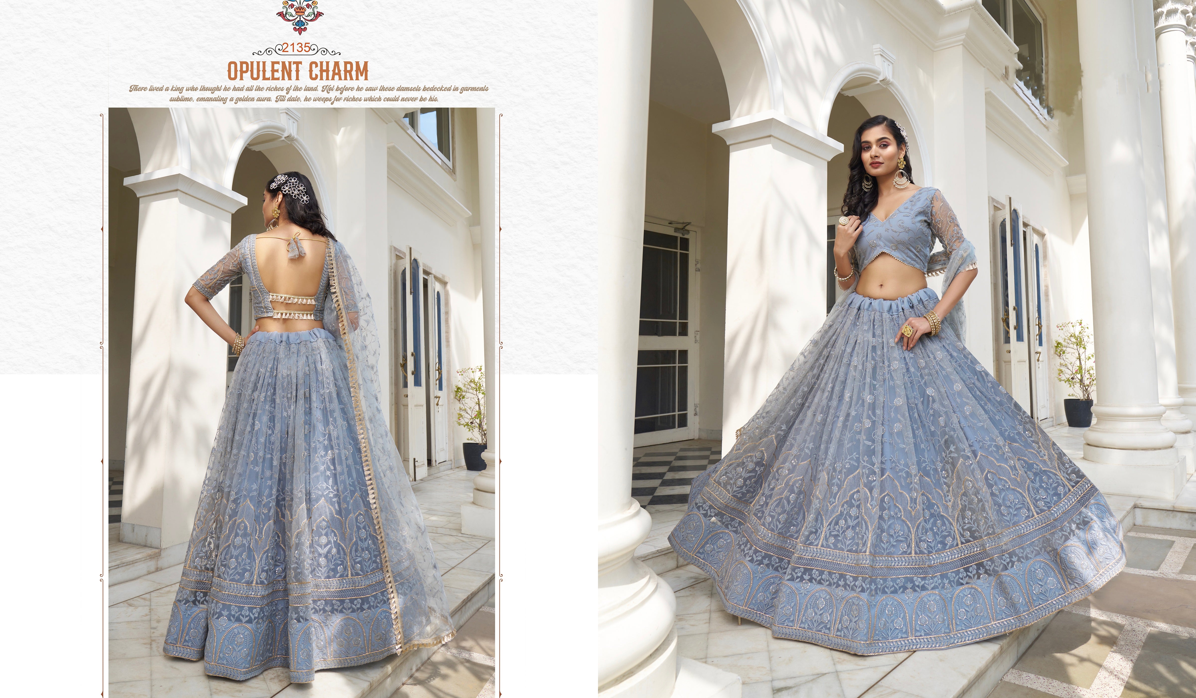 Beautiful Dessigner Occasion Wear Butterfly Net Lehenga Choli