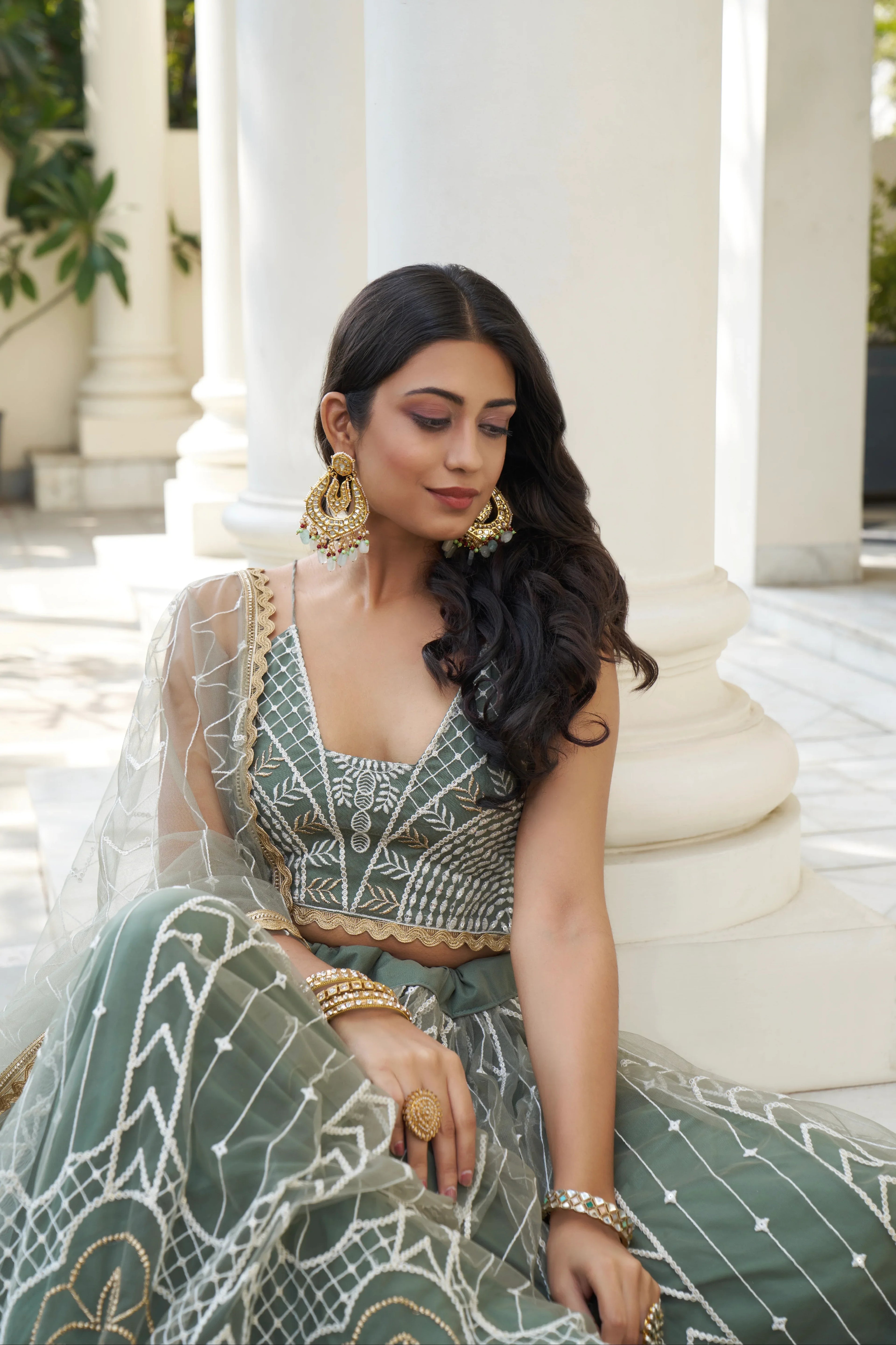 Beautiful Dessigner Occasion Wear Butterfly Net Lehenga Choli