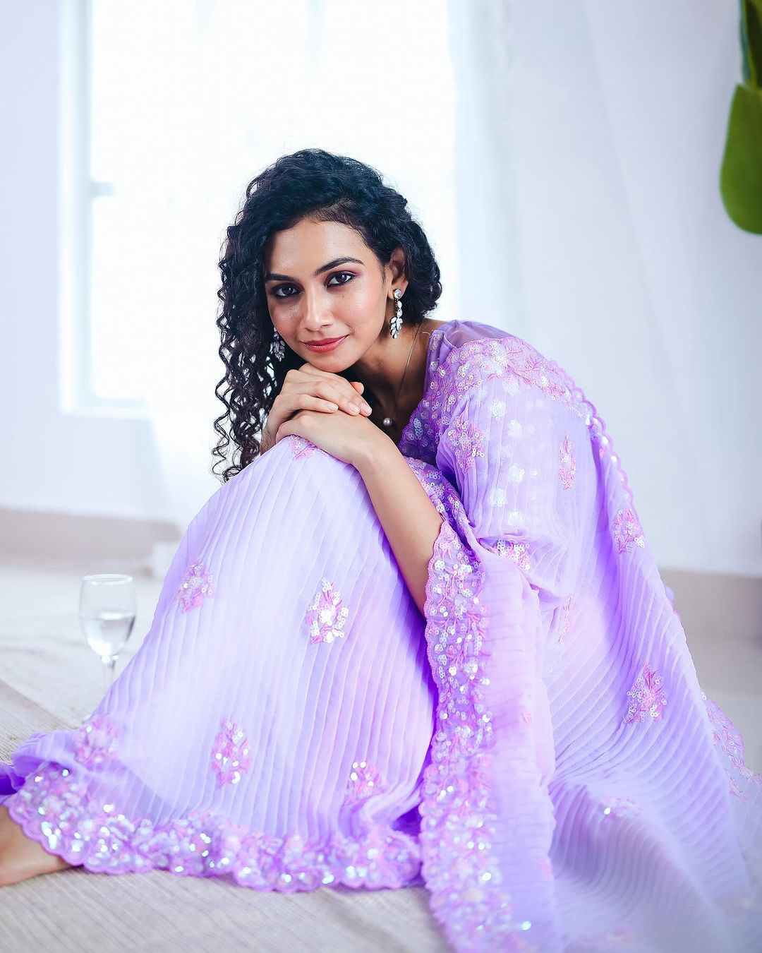 Beautiful Designer Heavy Georgette Soft Net Exclusive Sequanc Saree