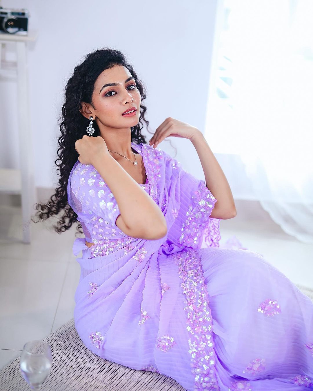 Beautiful Designer Heavy Georgette Soft Net Exclusive Sequanc Saree