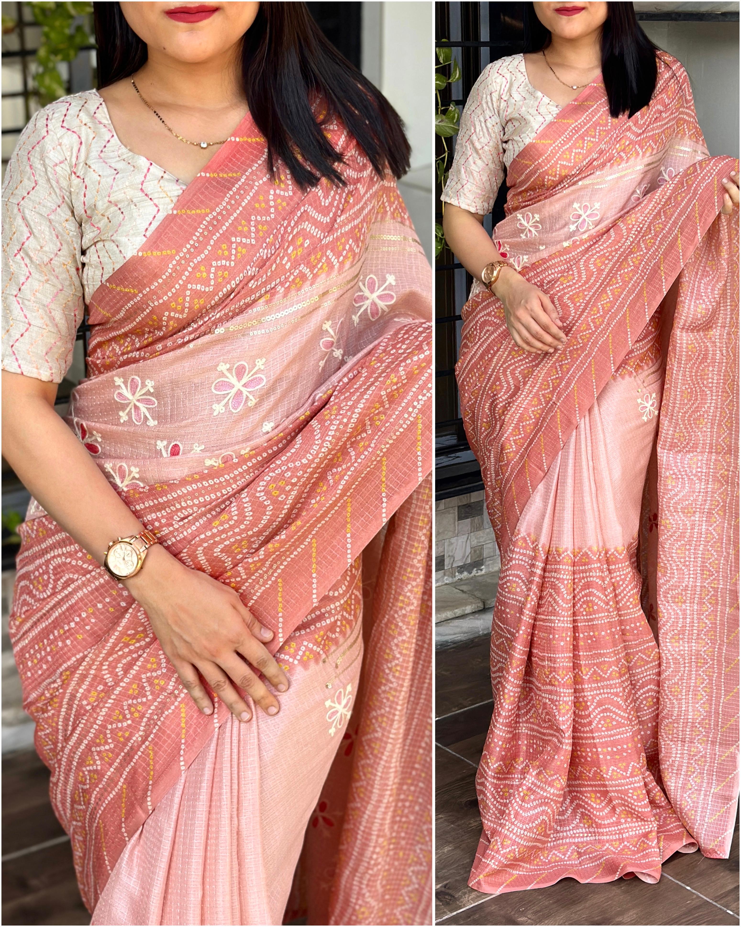 Linen Saree