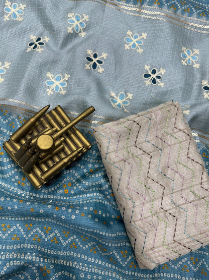Linen Saree