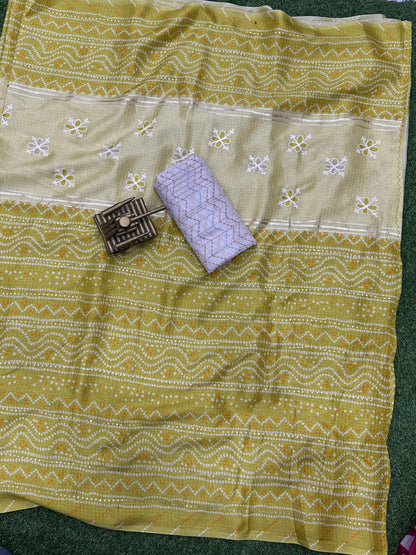 Linen Saree