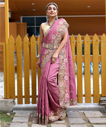 Beautiful Designer Apeksha Pure Marks Silk Cut Work Saree