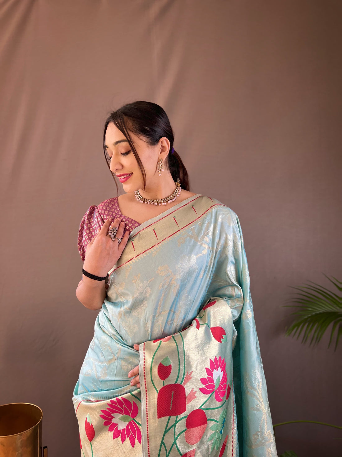 Beautiful Designer Geeta Pure Soft Paithani Silk Saree