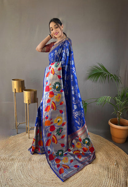 Beautiful Designer Geeta Pure Soft Paithani Silk Saree