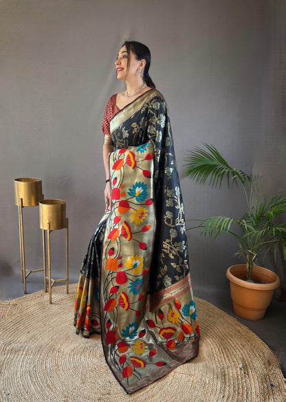 Beautiful Designer Geeta Pure Soft Paithani Silk Saree