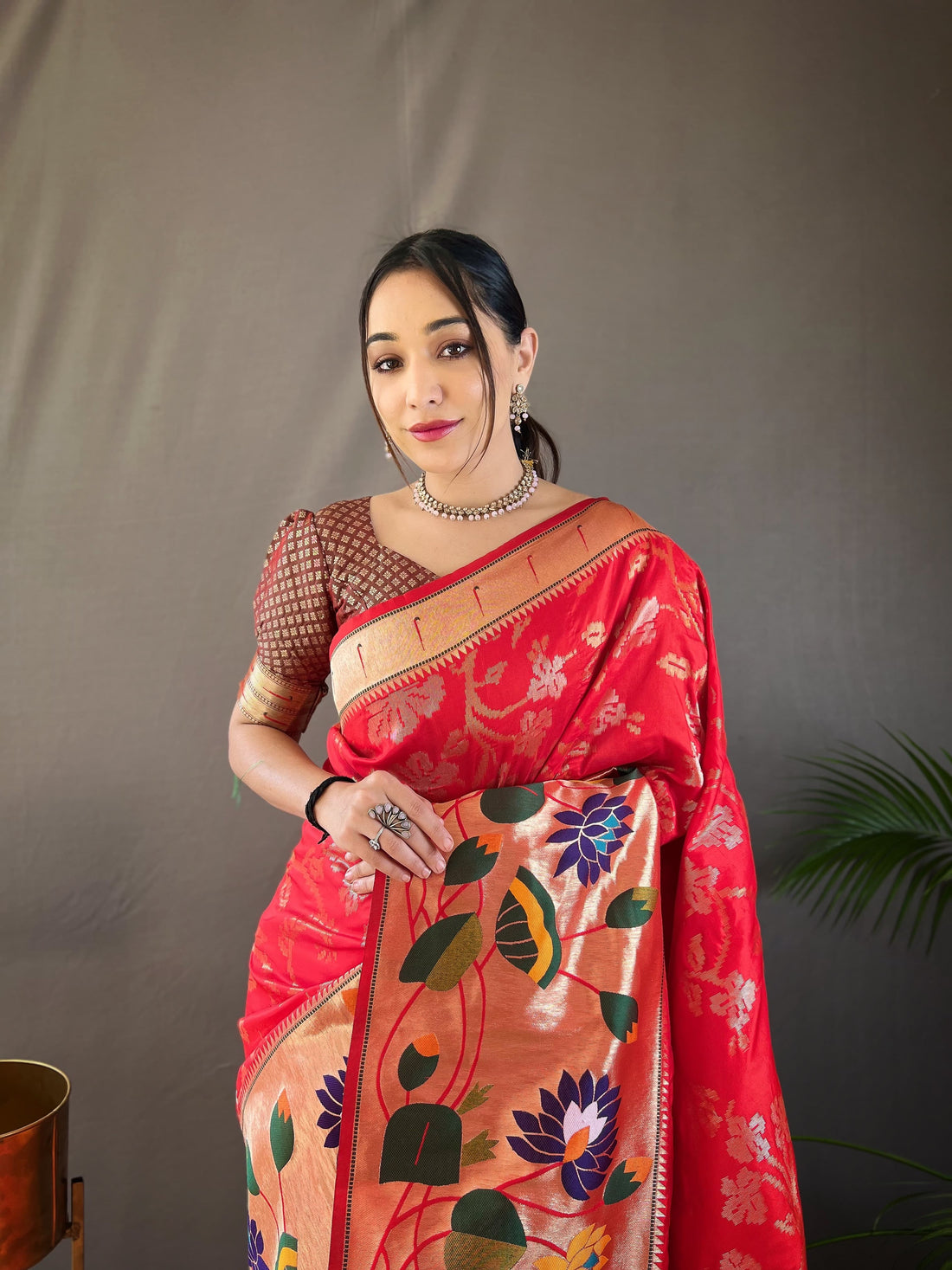 Beautiful Designer Geeta Pure Soft Paithani Silk Saree
