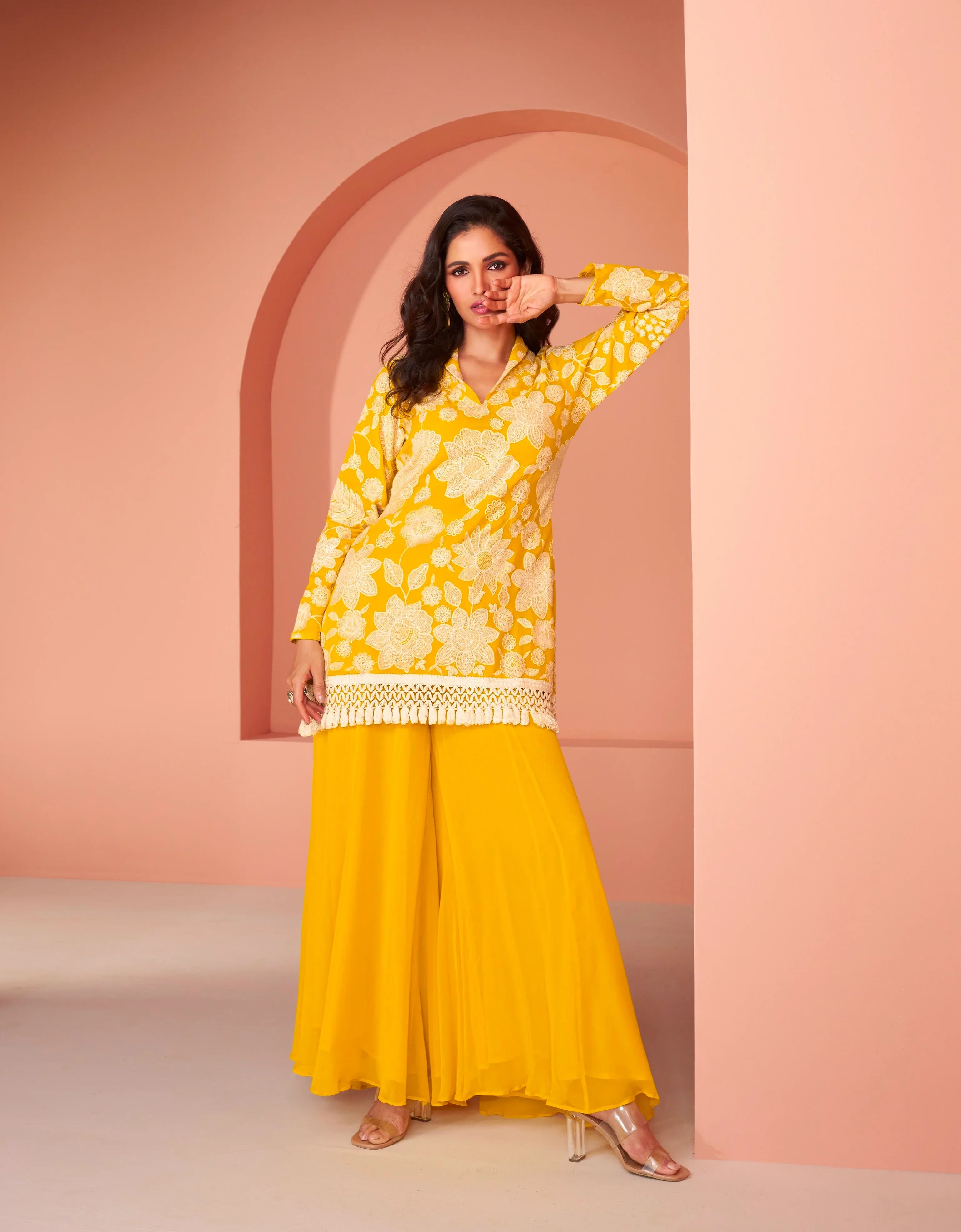 Beautiful Designer Occasion Wear Pure Cotton Cord Set
