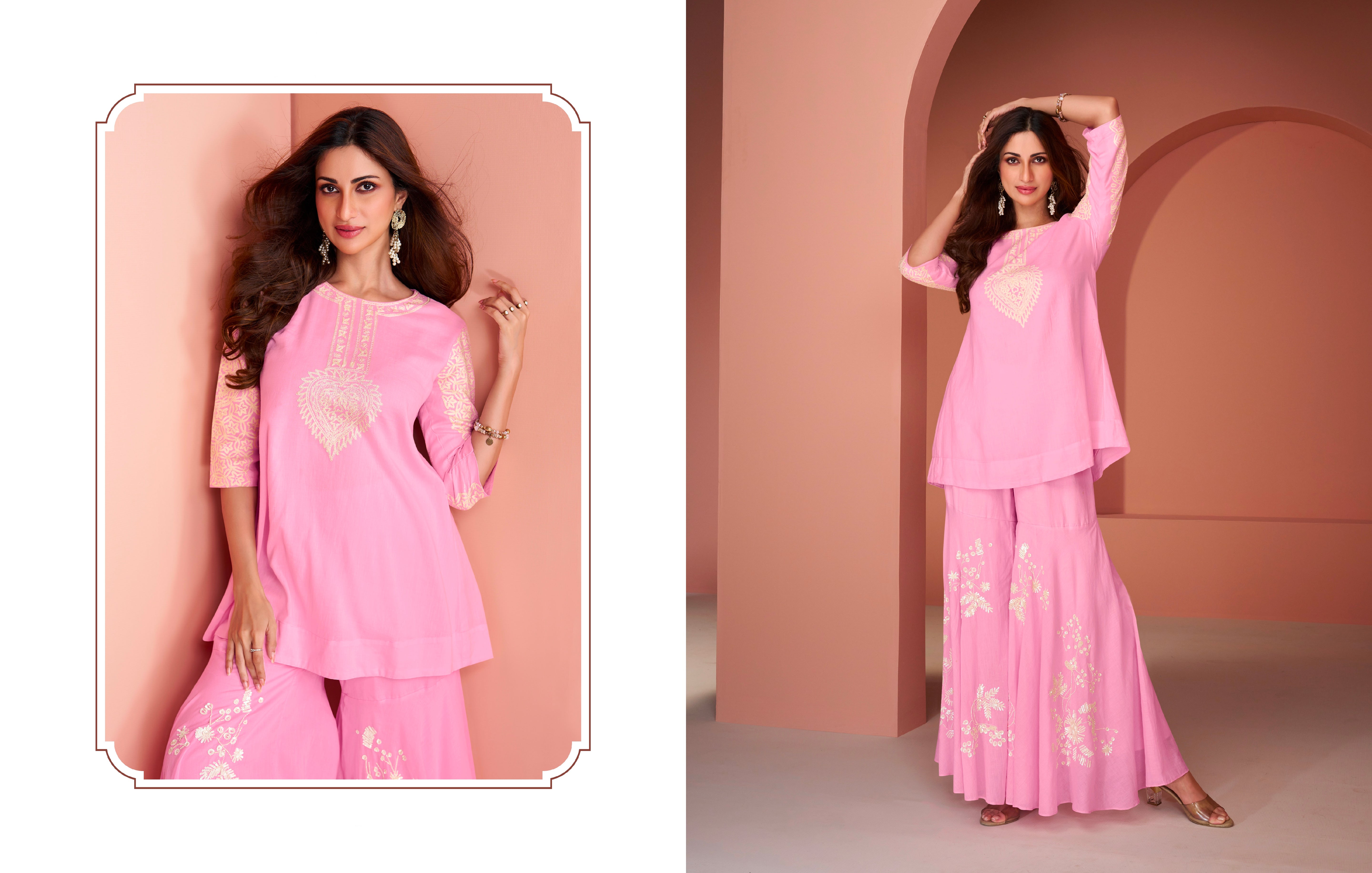 Beautiful Designer Occasion Wear Pure Cotton Cord Set