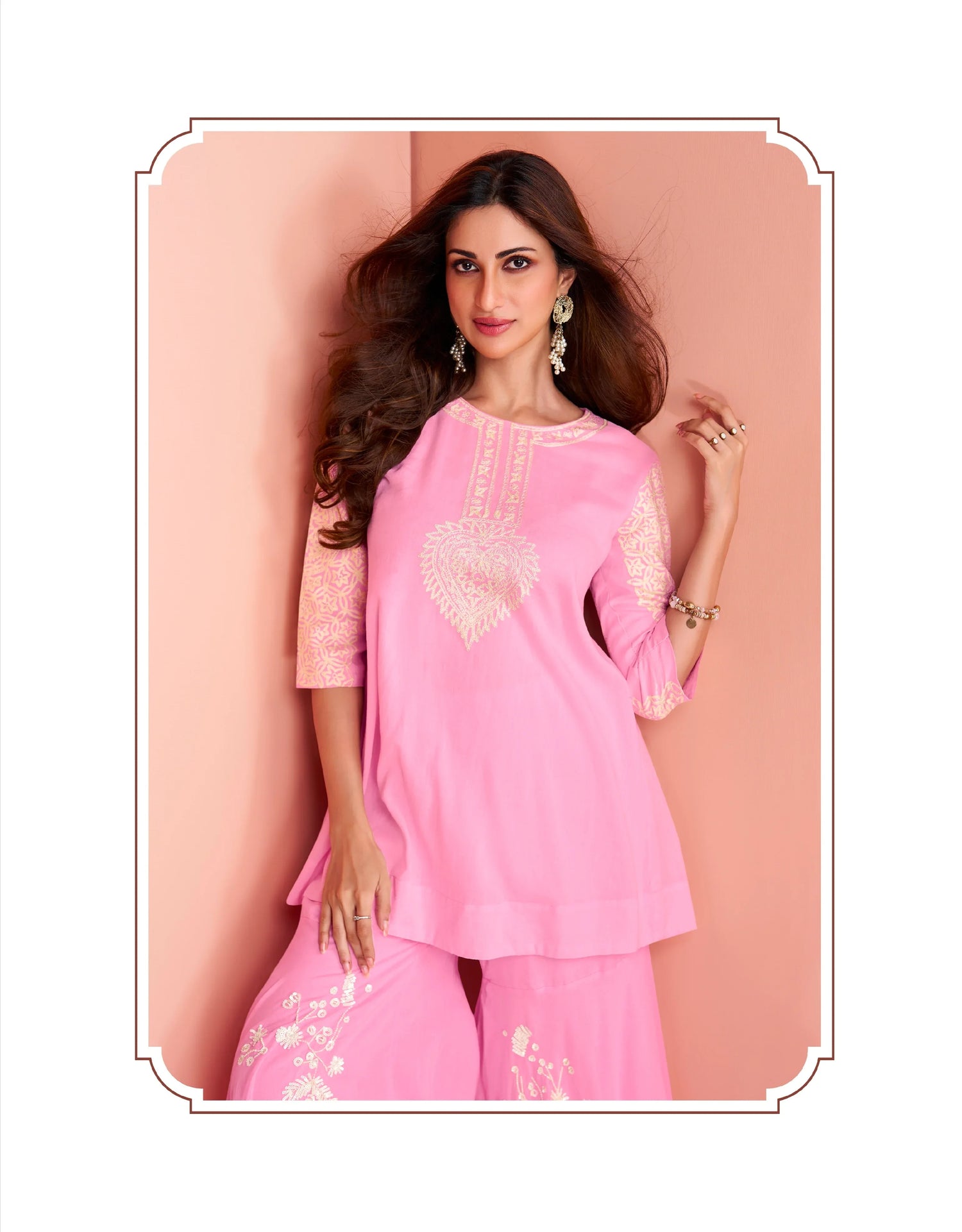 Beautiful Designer Occasion Wear Pure Cotton Cord Set