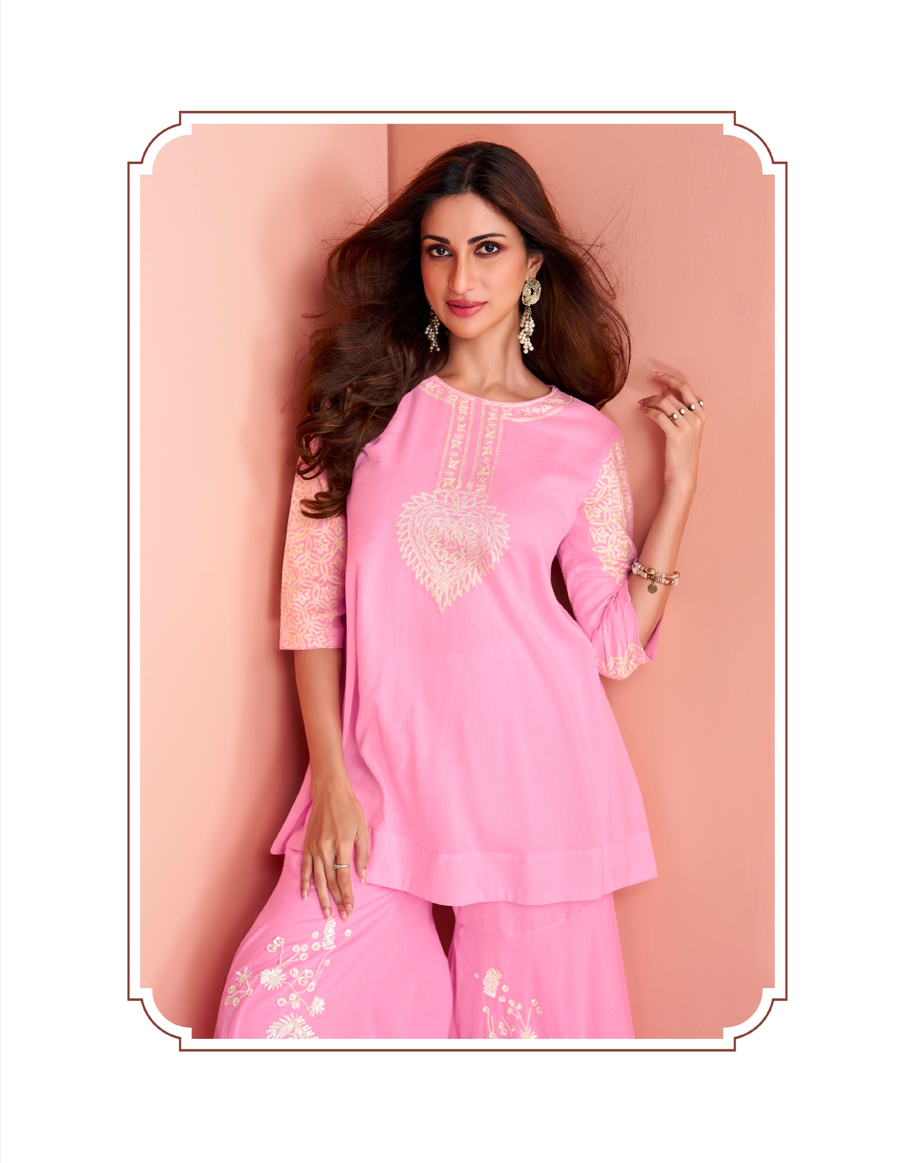 Beautiful Designer Occasion Wear Pure Cotton Cord Set