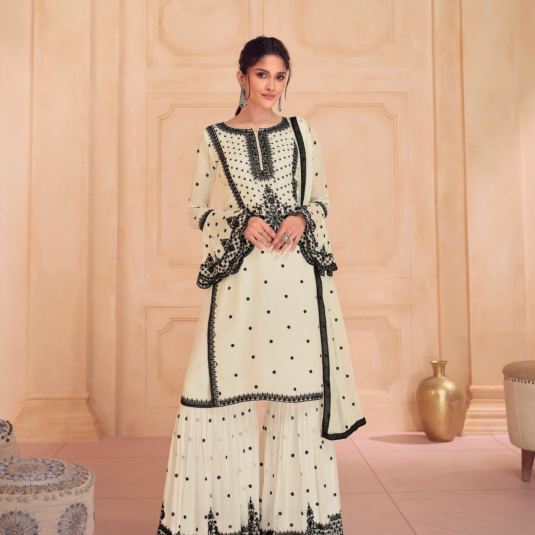 Beautiful Designer Festive Wear Real Georgette Salwar Suit