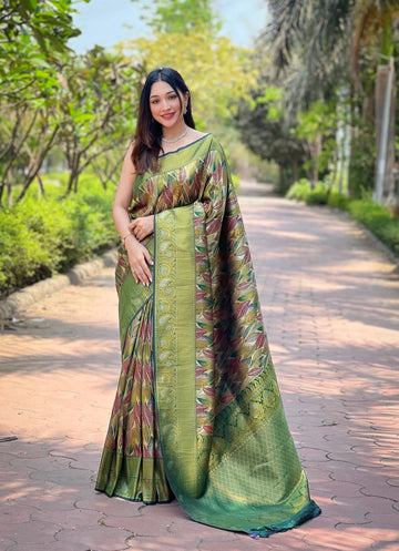 Beautiful Designer Soft Kanchipattu Silk Saree