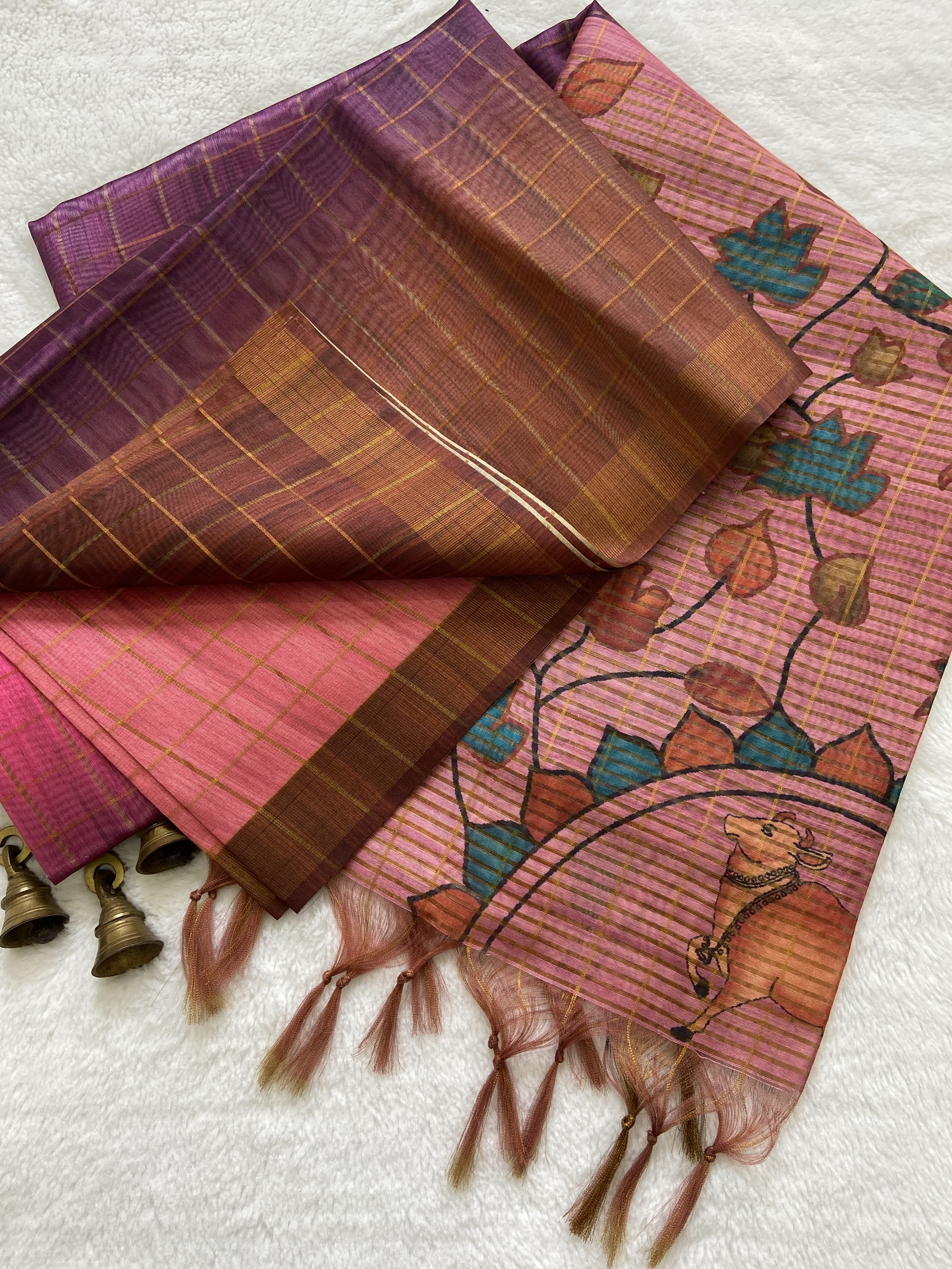 Beautiful Designer Summer Special Soft Tussar Silk Saree