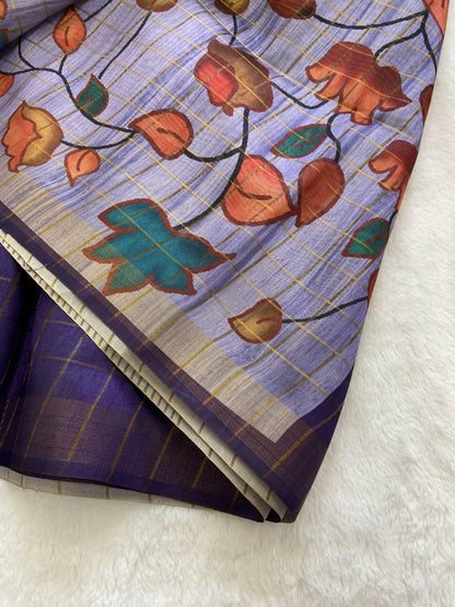 Beautiful Designer Summer Special Soft Tussar Silk Saree