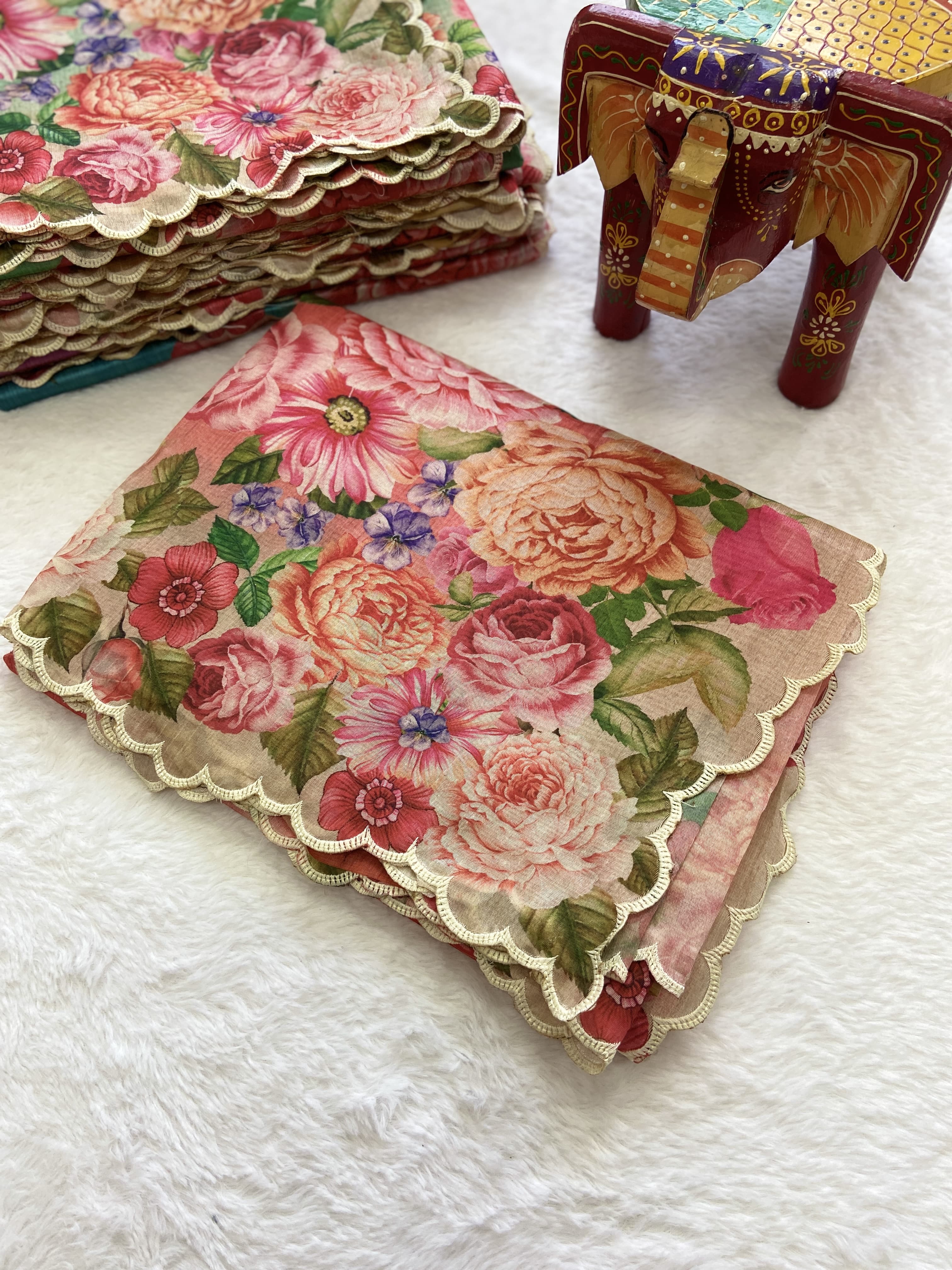 Beautiful Designer Summer Special Tussar Silk Saree