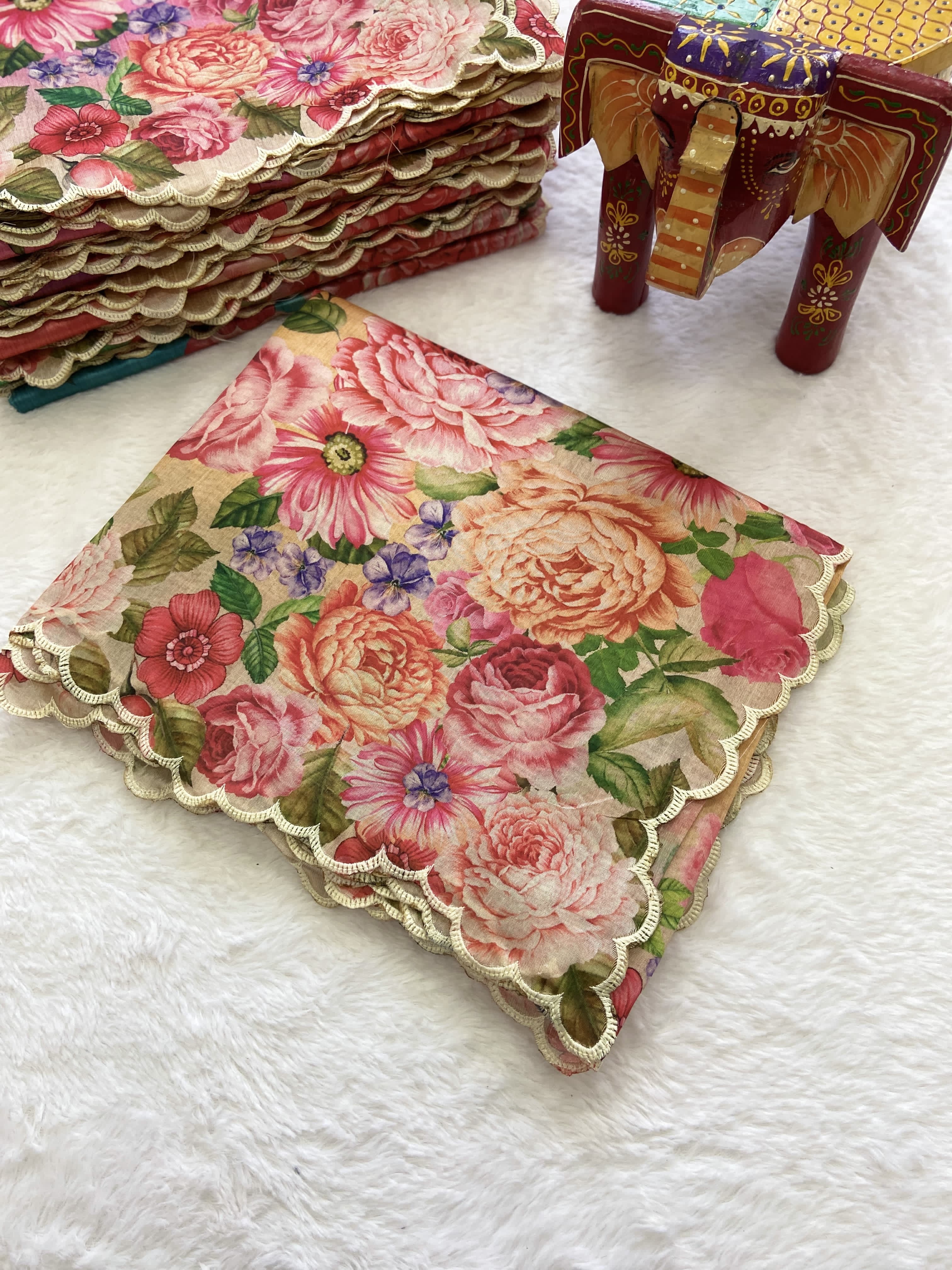 Beautiful Designer Summer Special Tussar Silk Saree