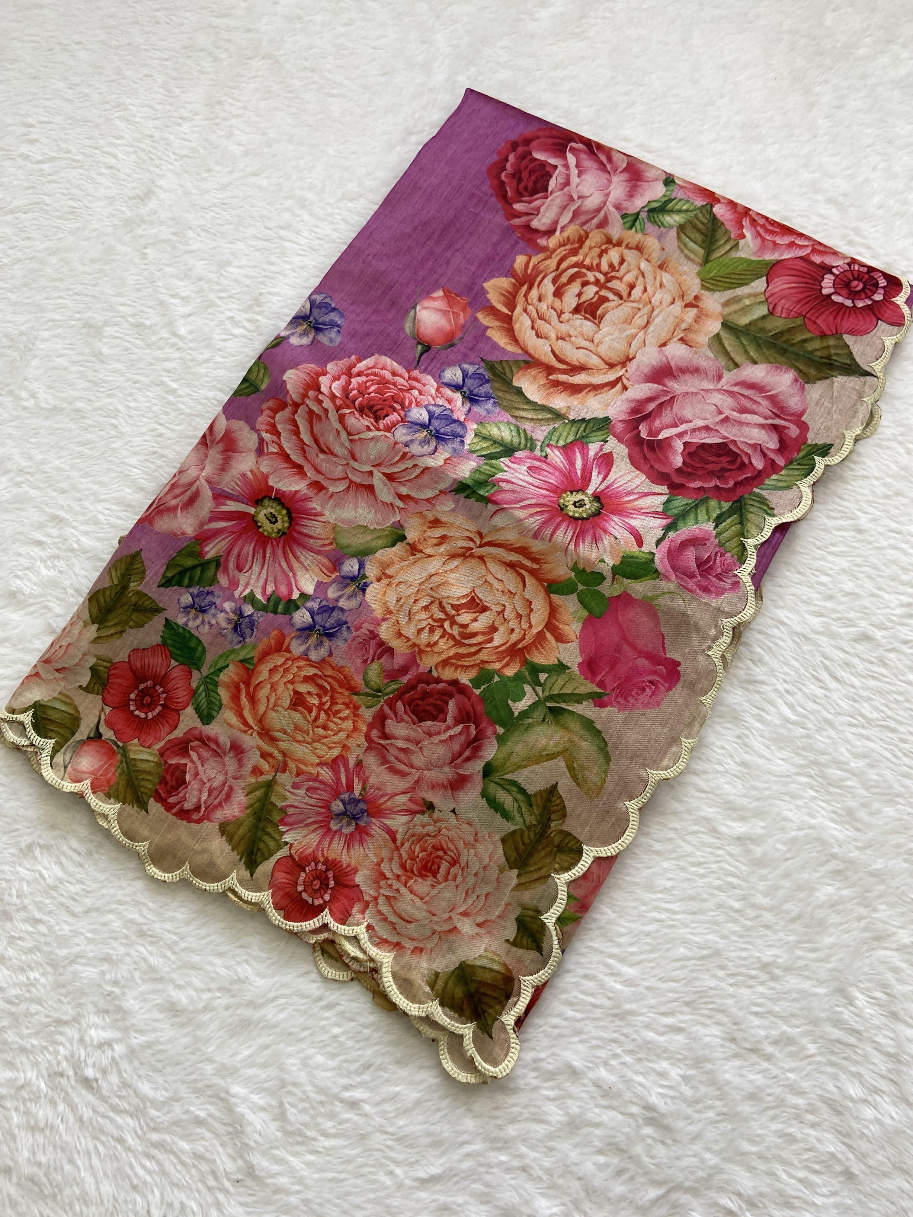 Beautiful Designer Summer Special Tussar Silk Saree