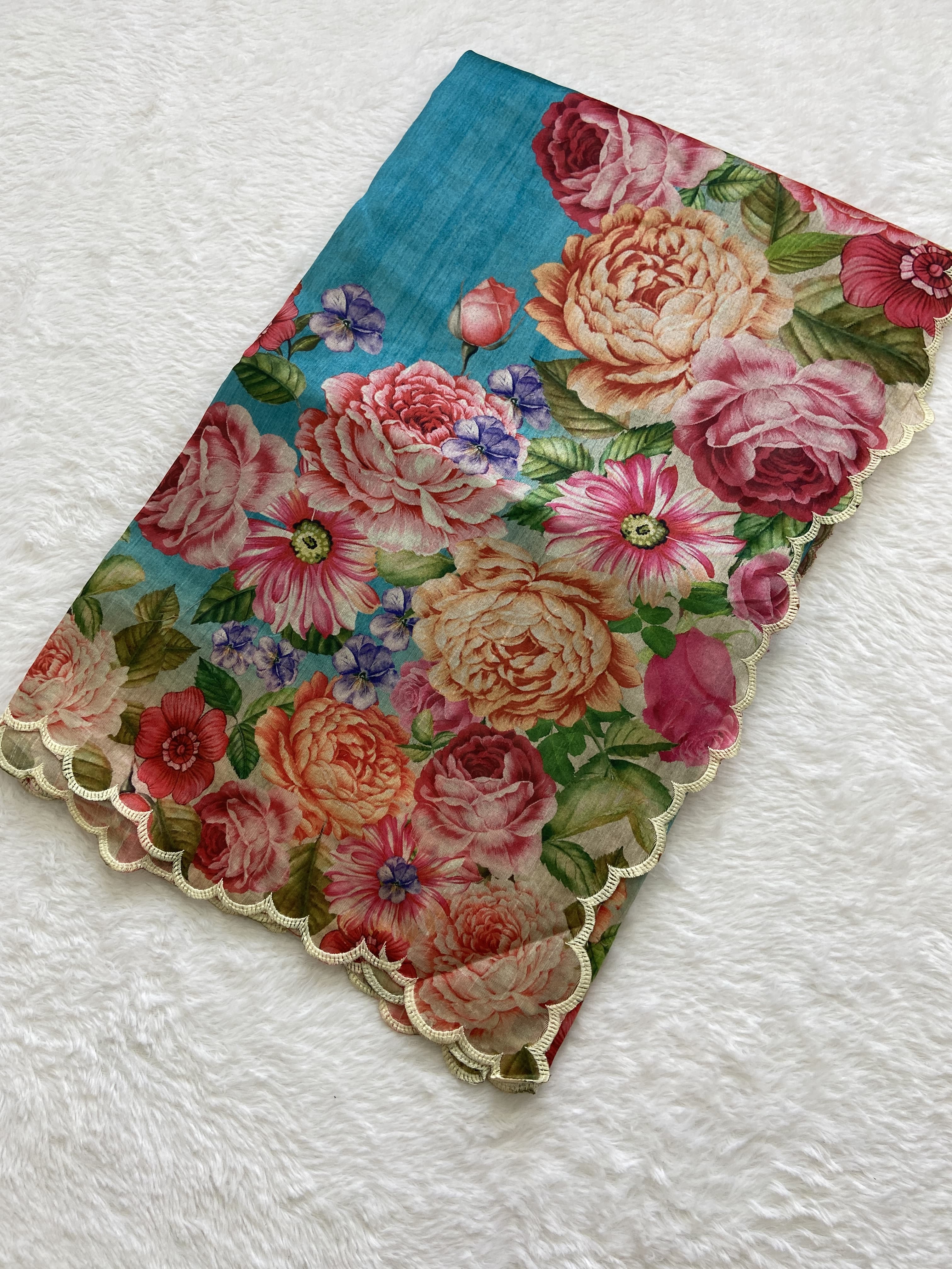 Beautiful Designer Summer Special Tussar Silk Saree