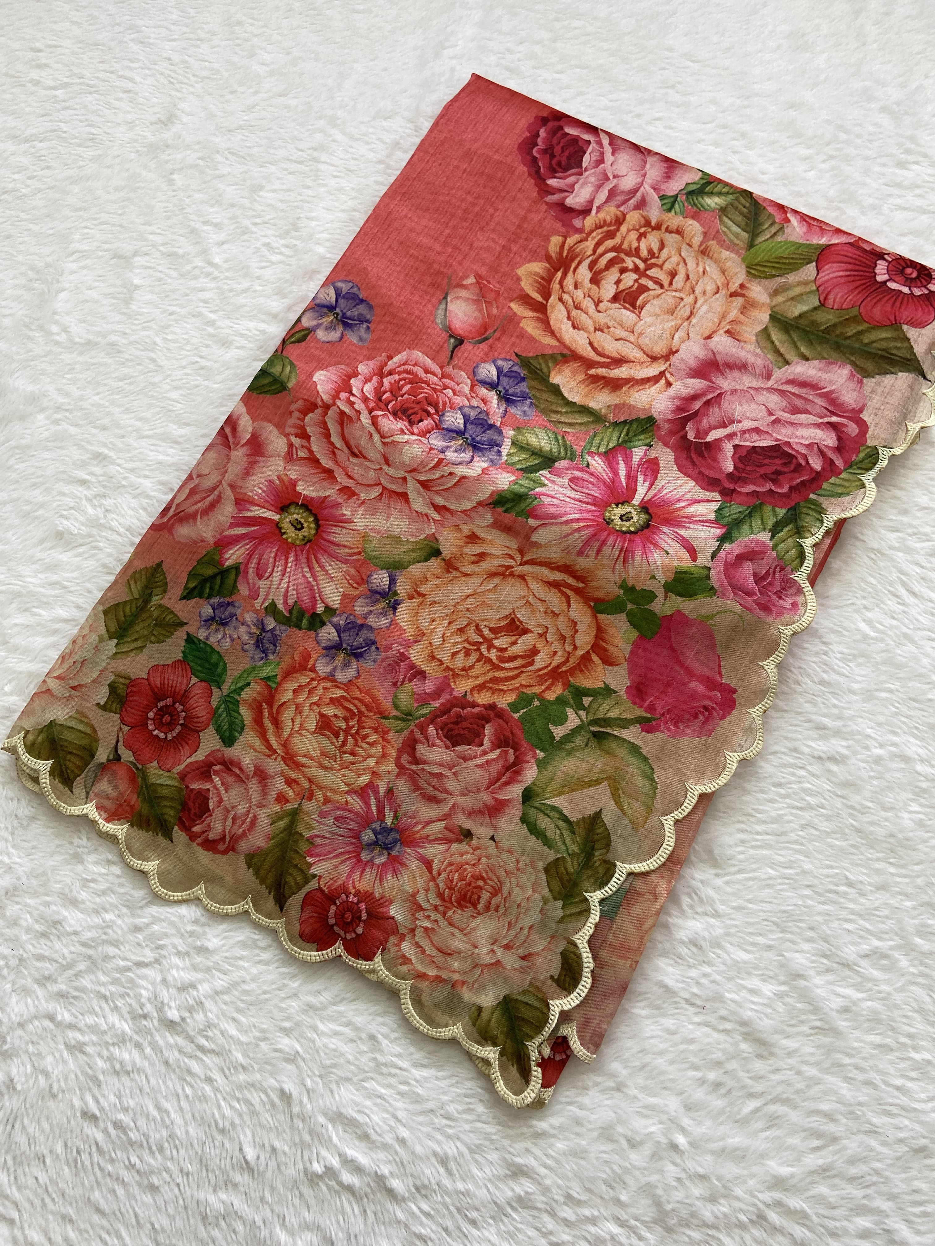 Beautiful Designer Summer Special Tussar Silk Saree