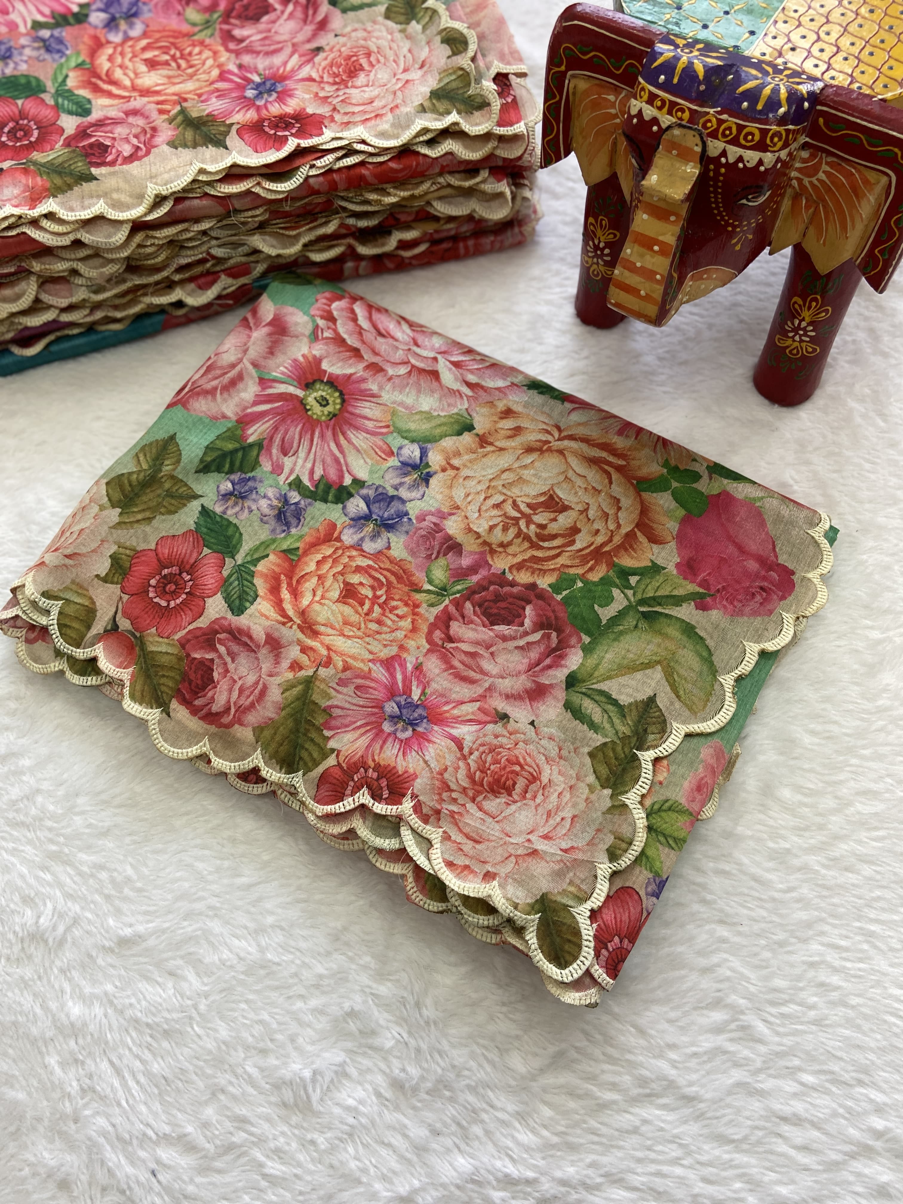 Beautiful Designer Summer Special Tussar Silk Saree