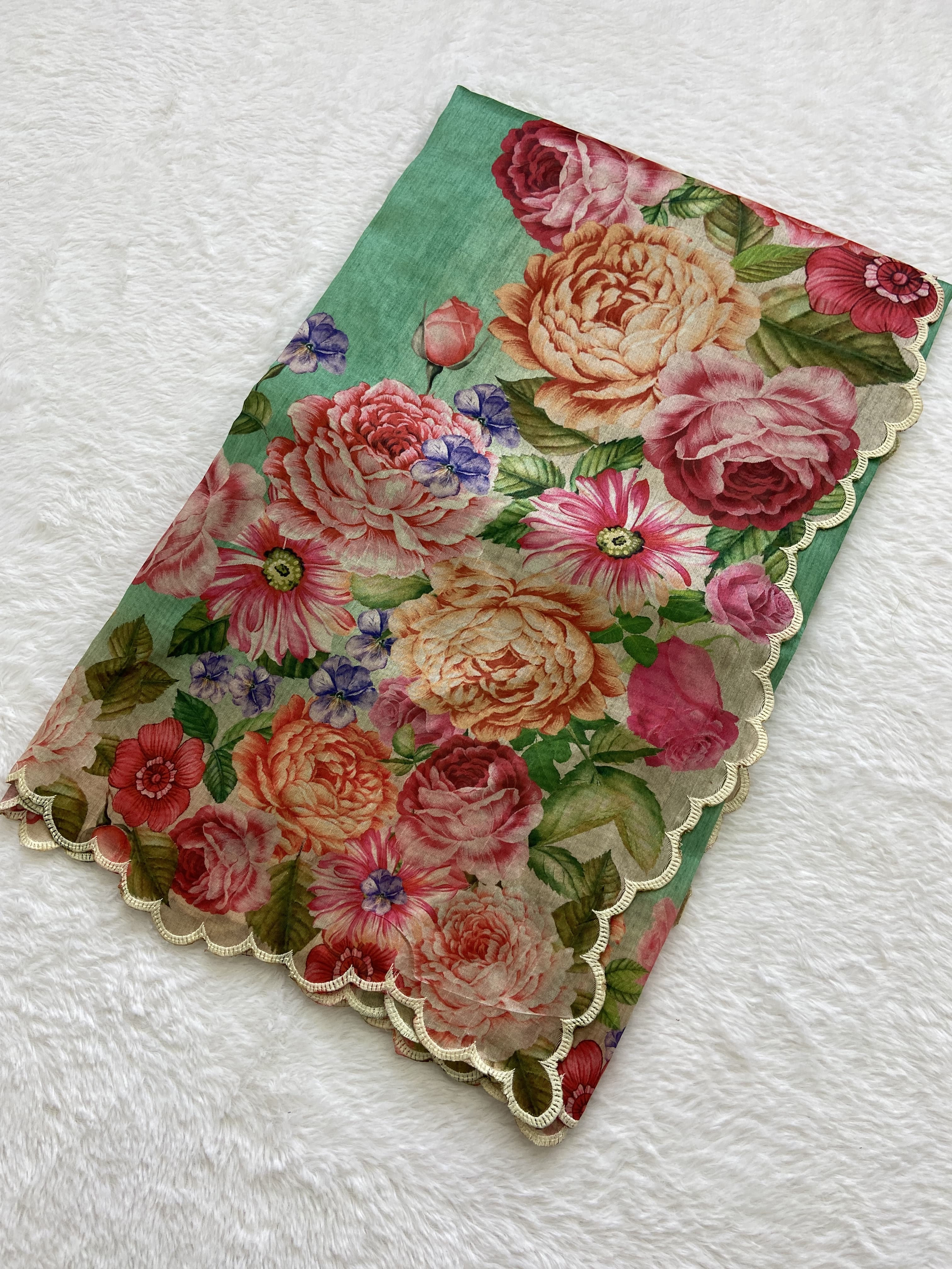 Beautiful Designer Summer Special Tussar Silk Saree