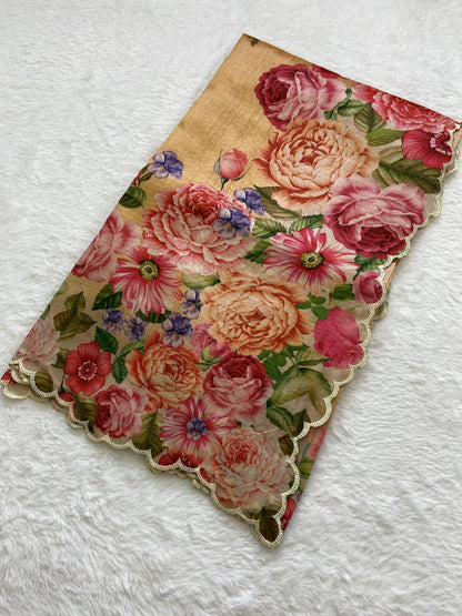 Beautiful Designer Summer Special Tussar Silk Saree