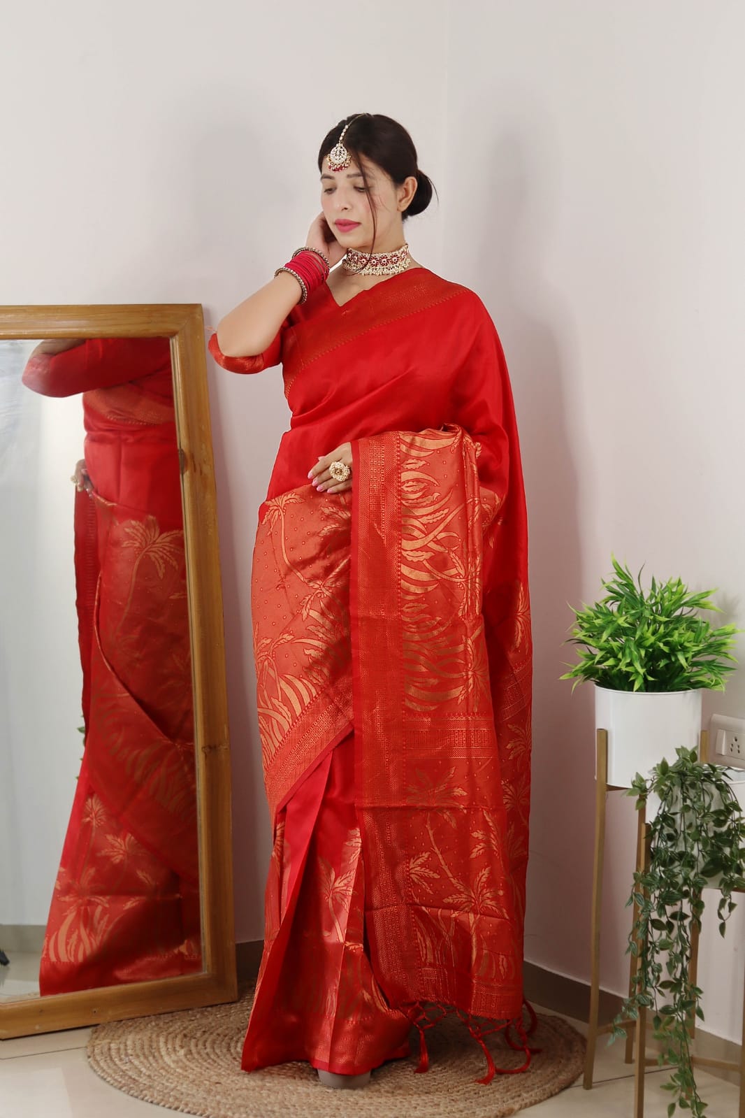 Beautiful Designer Summer Special Soft Litchi Silk Saree