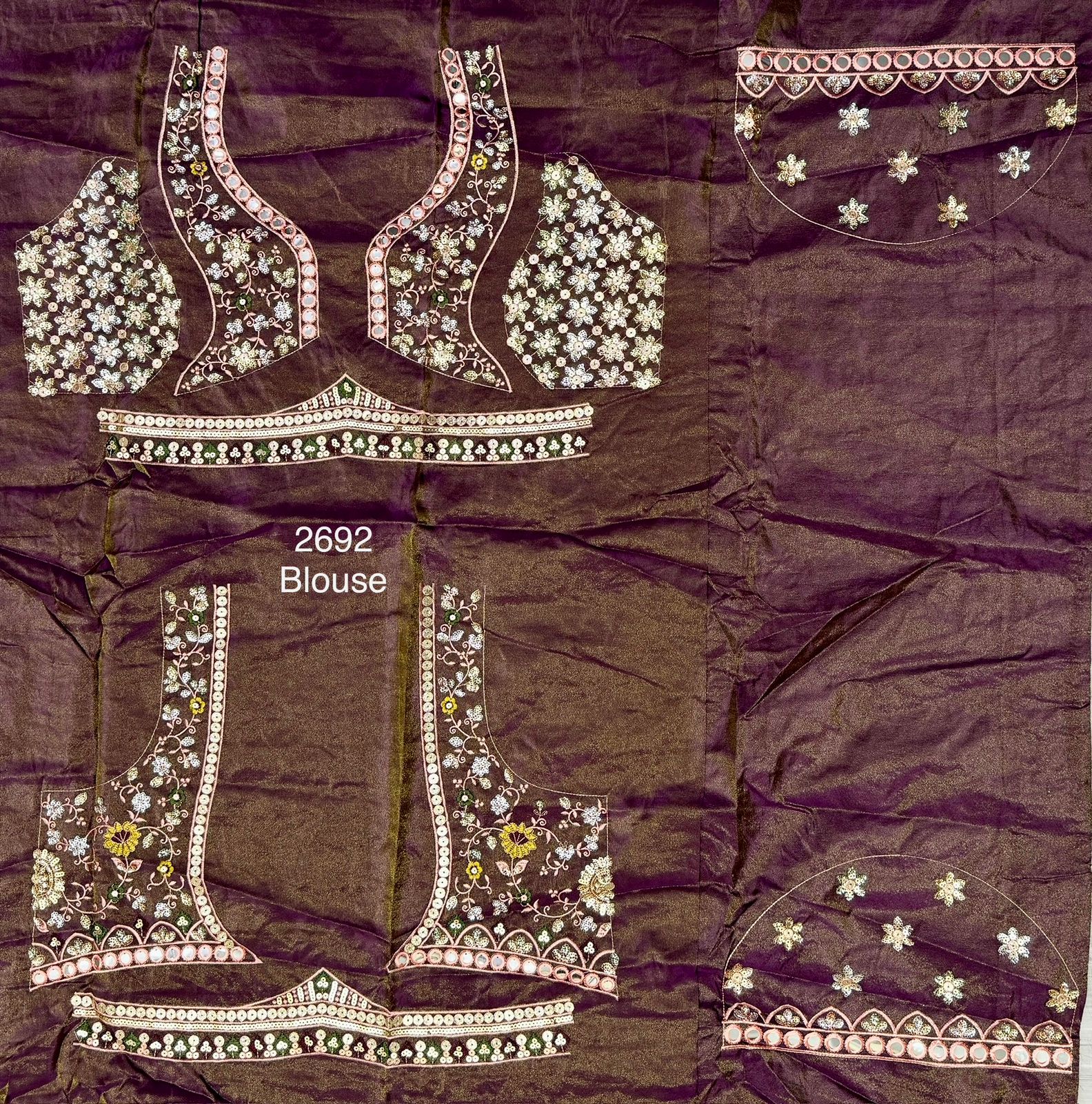 Beautiful Designer Bridal Pure Cotton Khatali Work Lehenga Choli