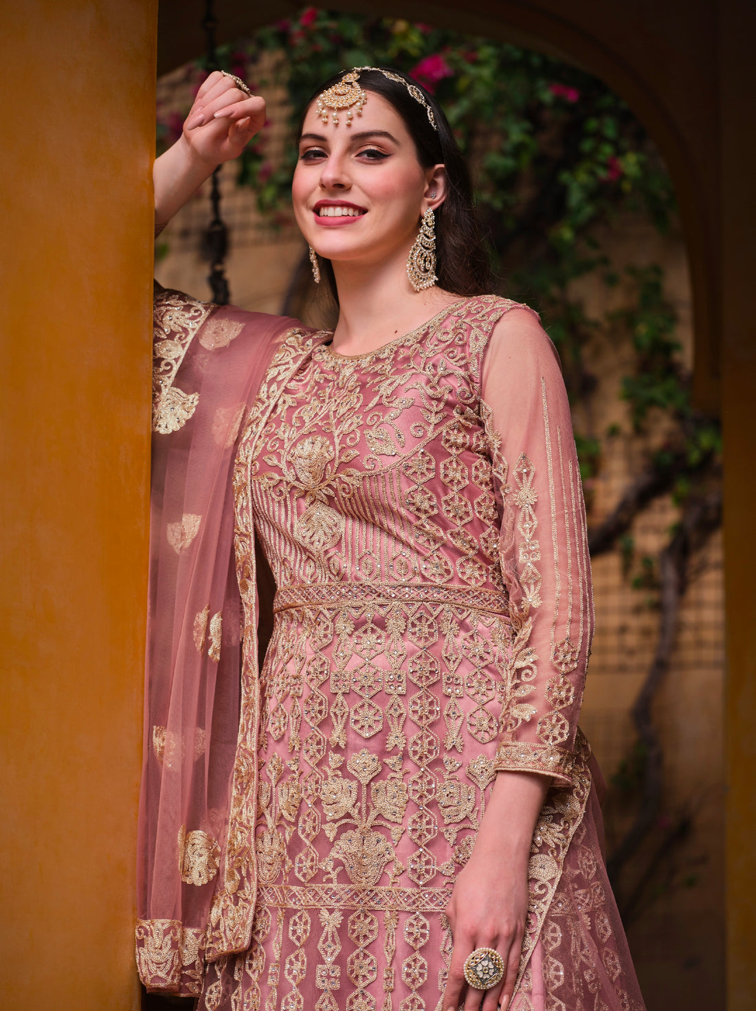 Beautiful Designer Occasion Wear Pure Butterfly Net Anarkali Suit