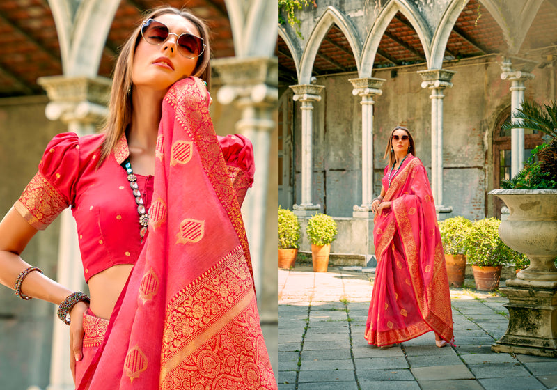 Beautiful Designer Occasion Wear Tissue Silk Saree