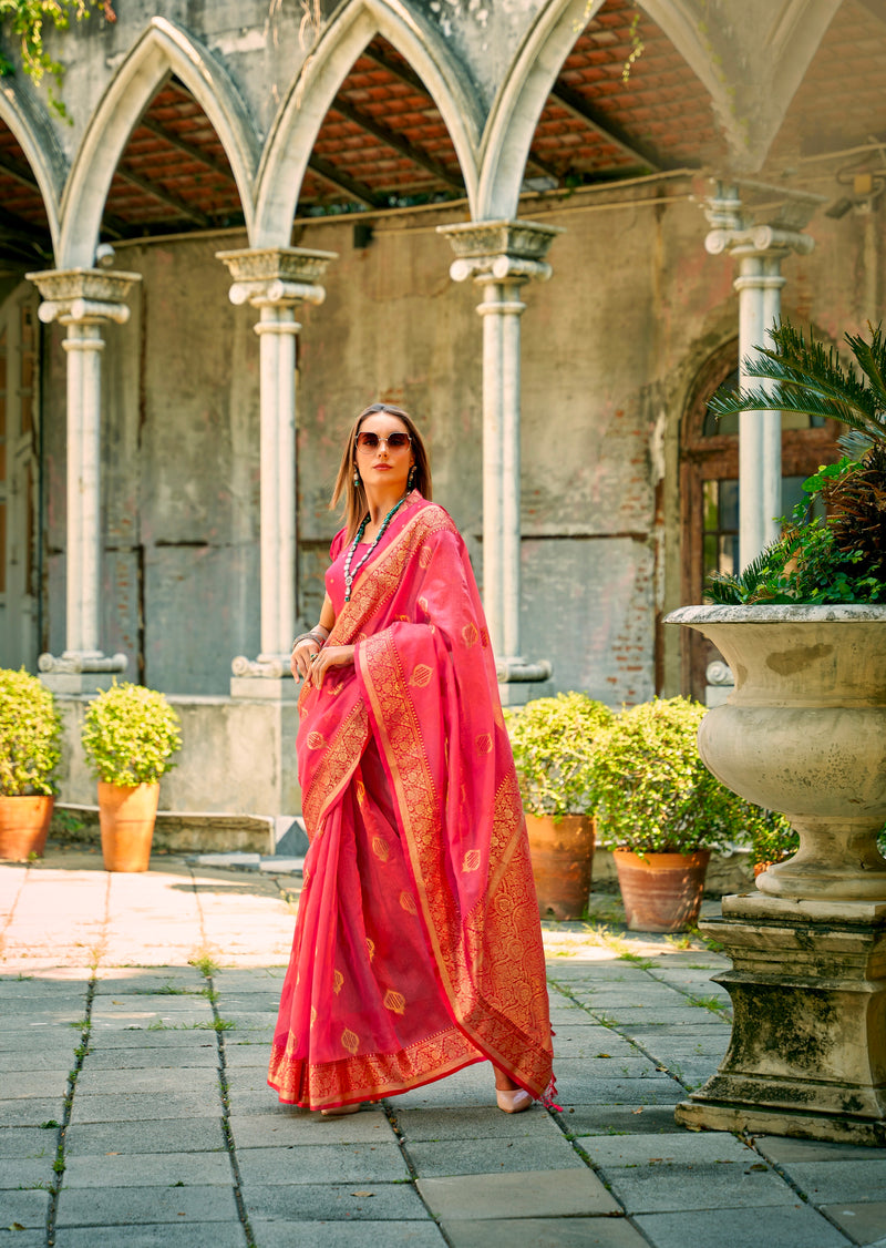 Beautiful Designer Occasion Wear Tissue Silk Saree