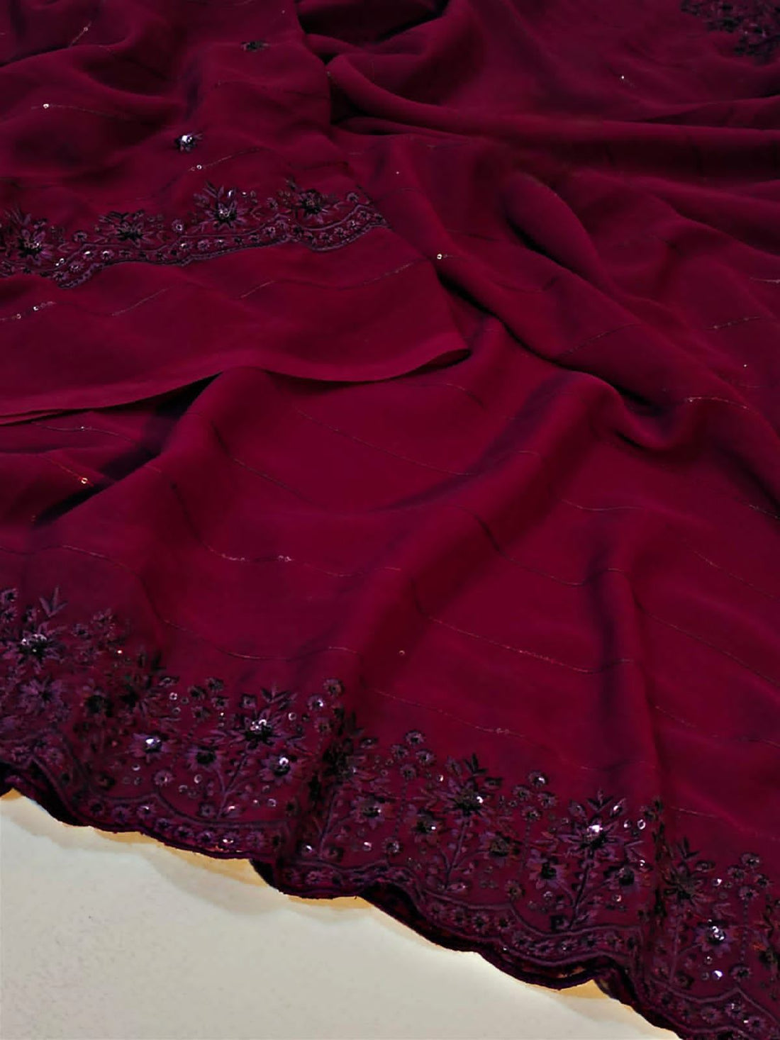 Georgette Sequence Saree