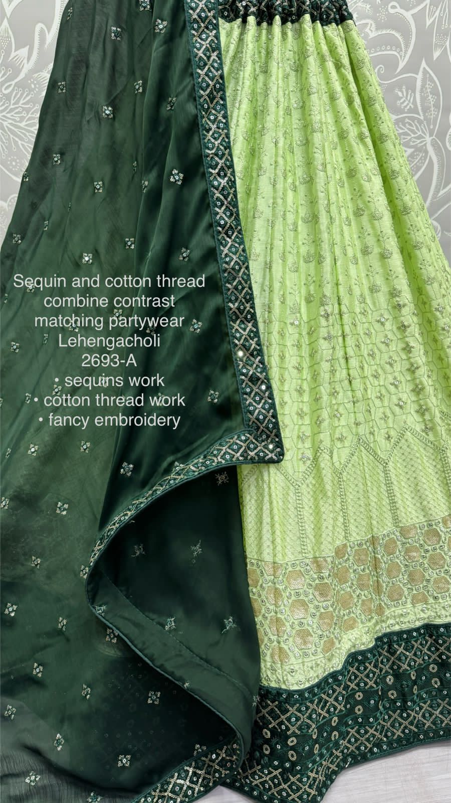 Beautiful Designer Bridal Pure Georgette With Sequence Lehenga Choli