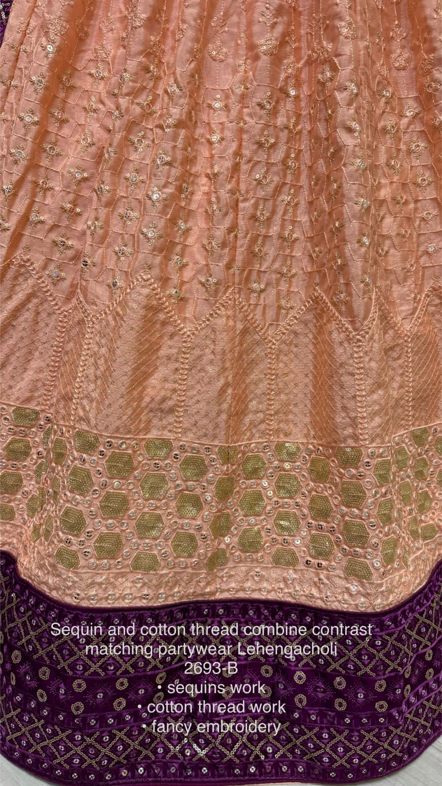 Beautiful Designer Bridal Pure Georgette With Sequence Lehenga Choli