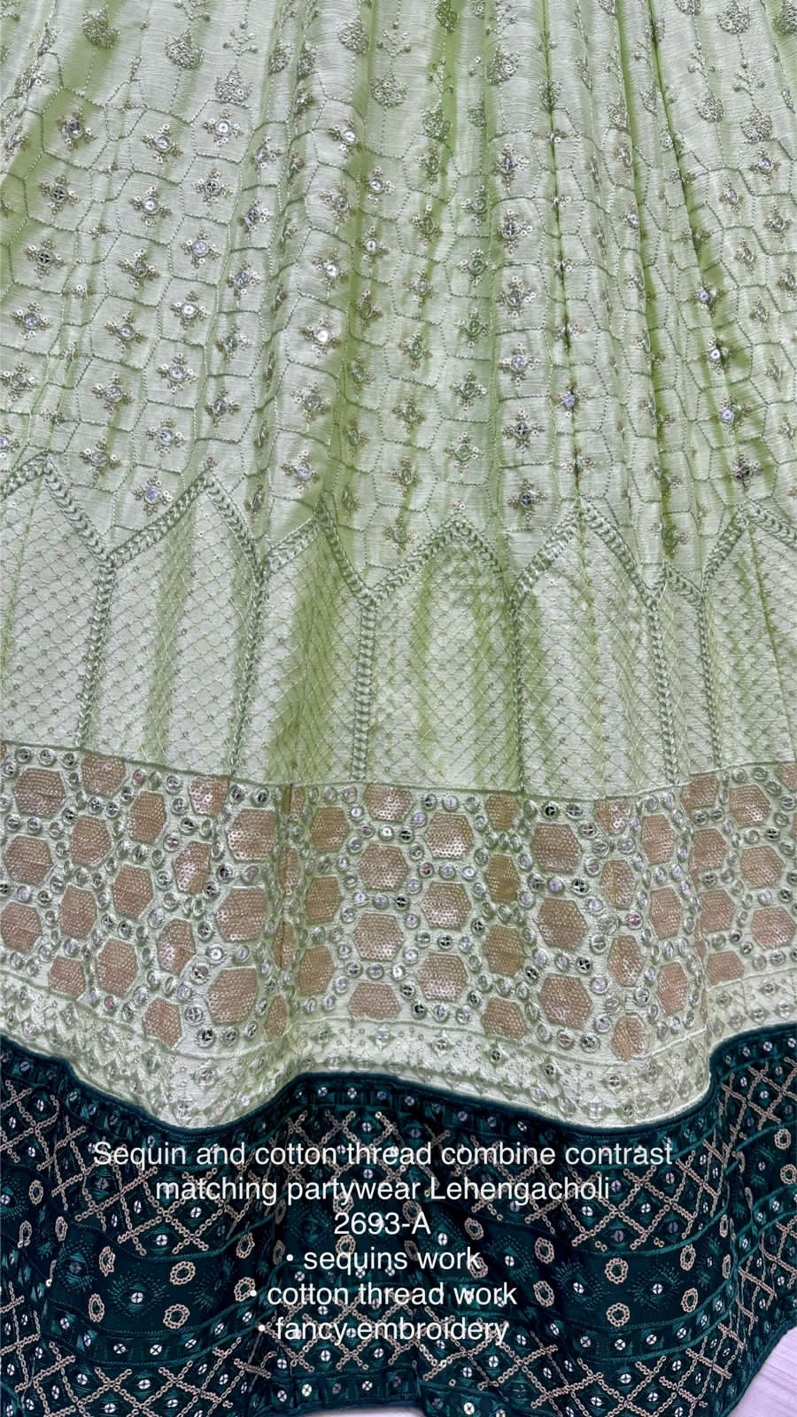 Beautiful Designer Bridal Pure Georgette With Sequence Lehenga Choli