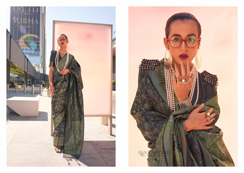 Beautiful Designer Traditional Wear Handloom Weaving Saree