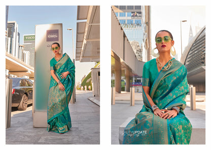 Beautiful Designer Traditional Wear Handloom Weaving Saree