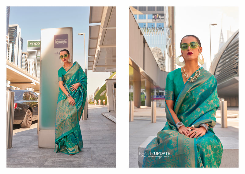 Beautiful Designer Traditional Wear Handloom Weaving Saree