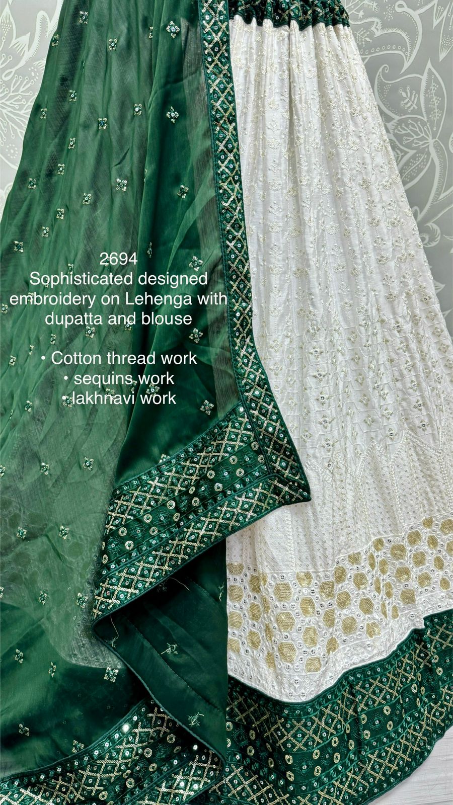 Beautiful Designer Bridal Pure Georgette With Sequence Lehenga Choli