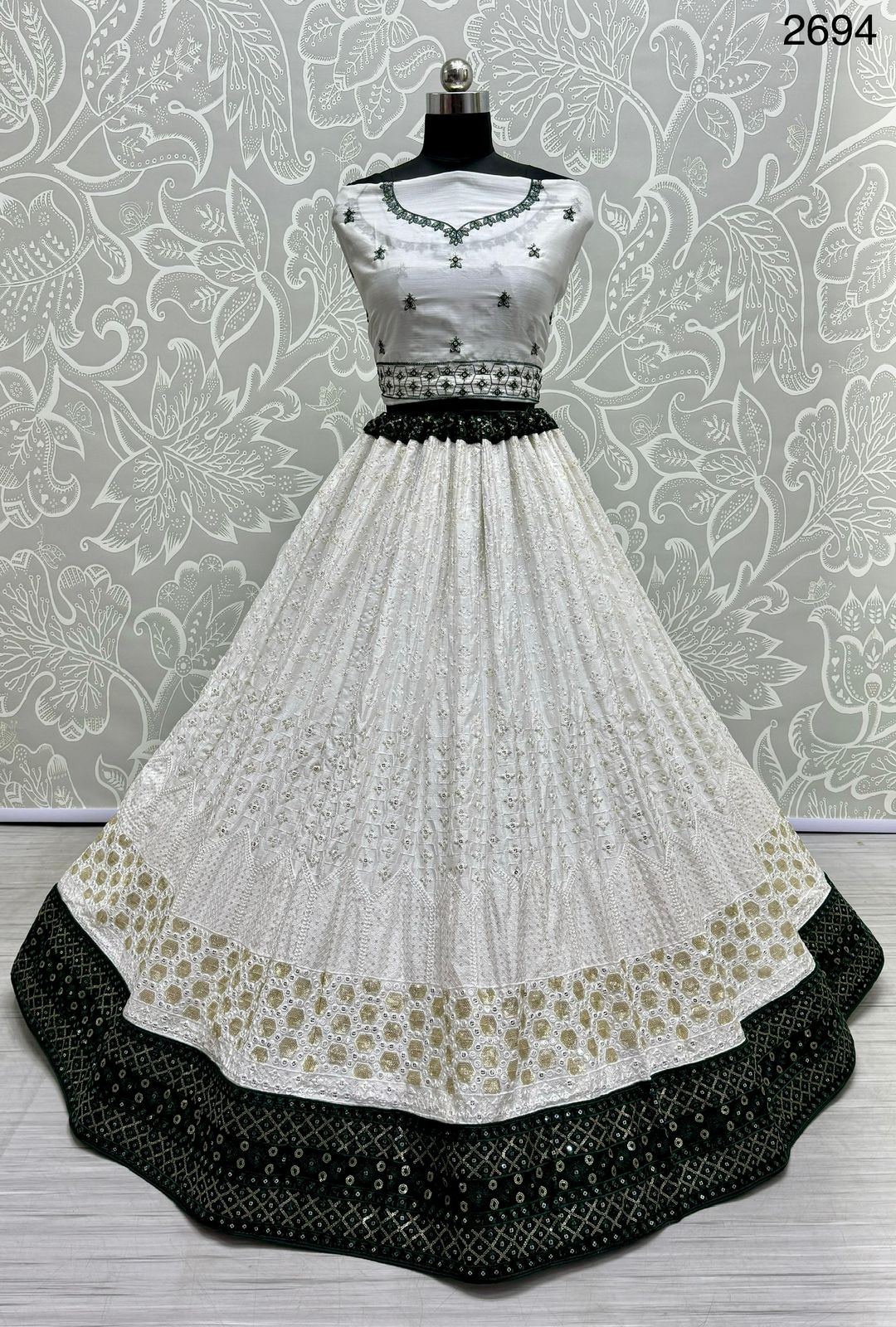 Beautiful Designer Bridal Pure Georgette With Sequence Lehenga Choli