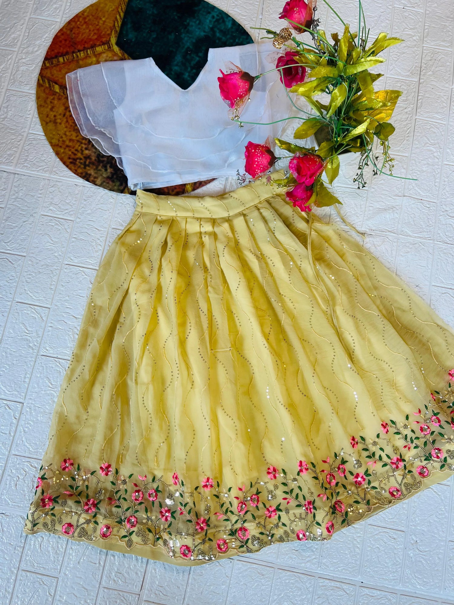 Beautiful Designer Georgette with Sequence Kid&