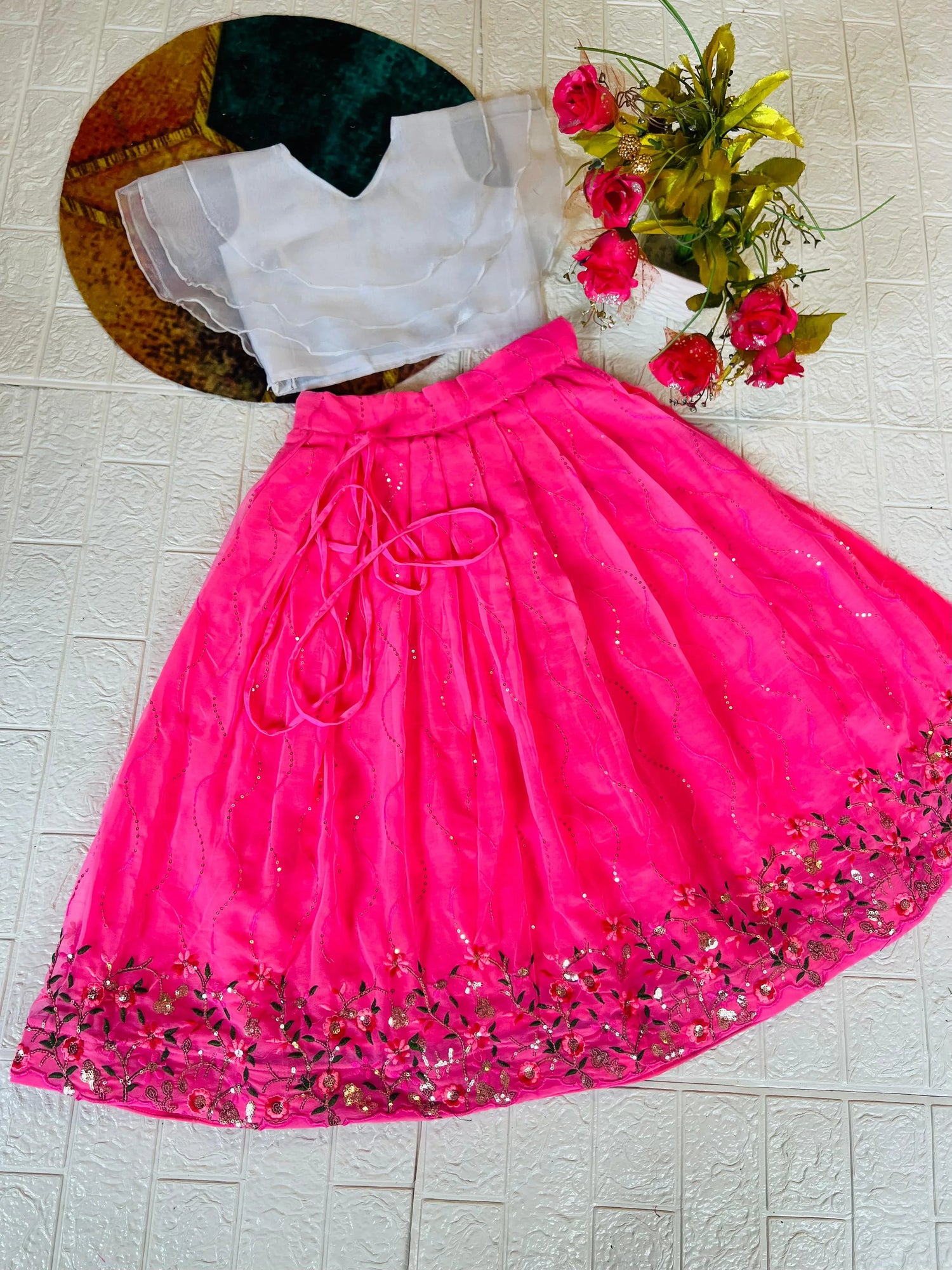 Beautiful Designer Georgette with Sequence Kid&