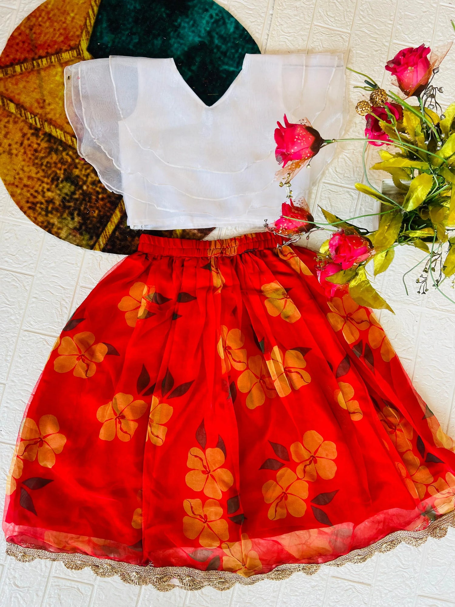 Beautiful Designer Soft Orgenza Silk Kid&