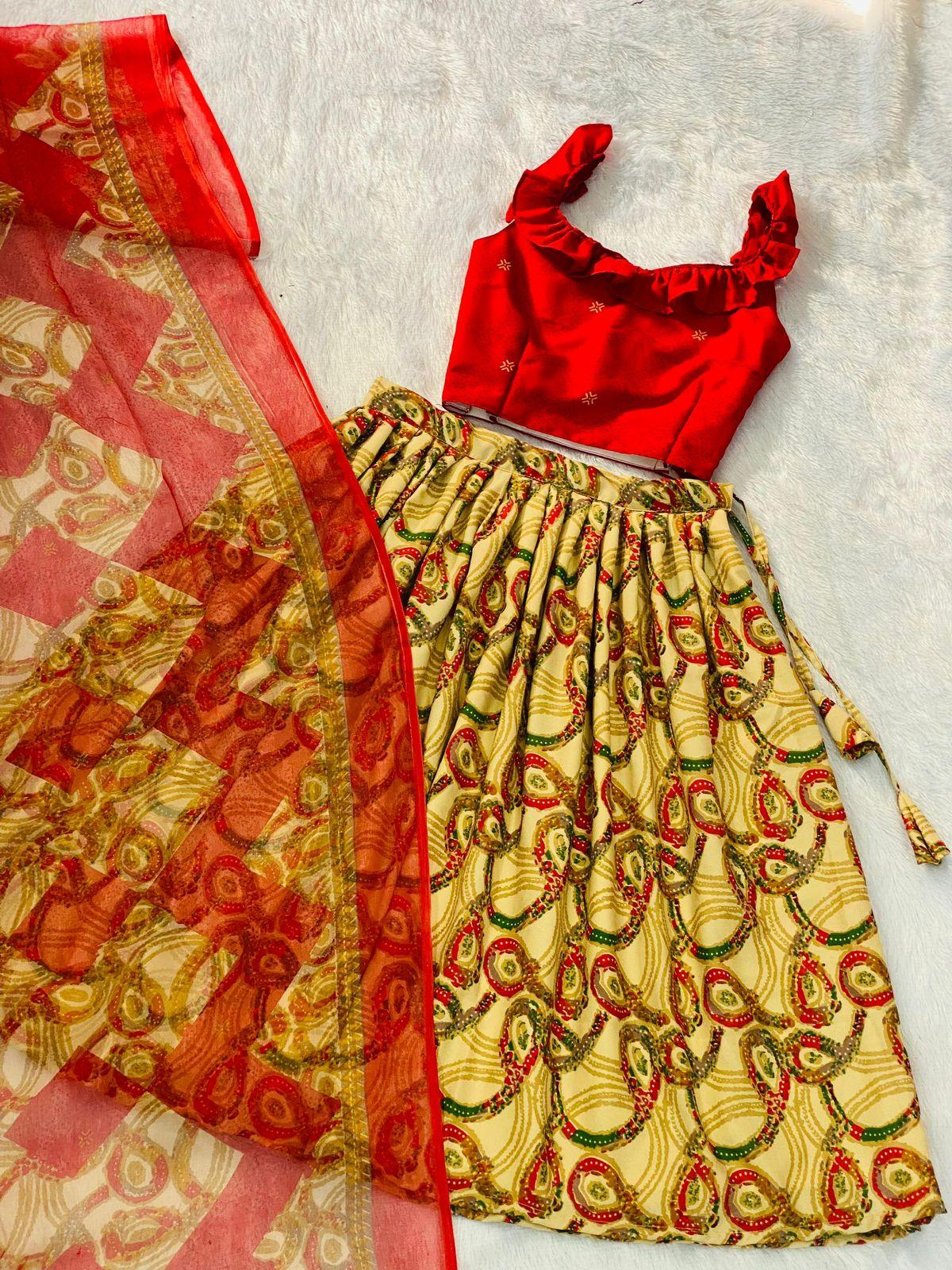 Beautiful Designer Soft Georgette Kid&