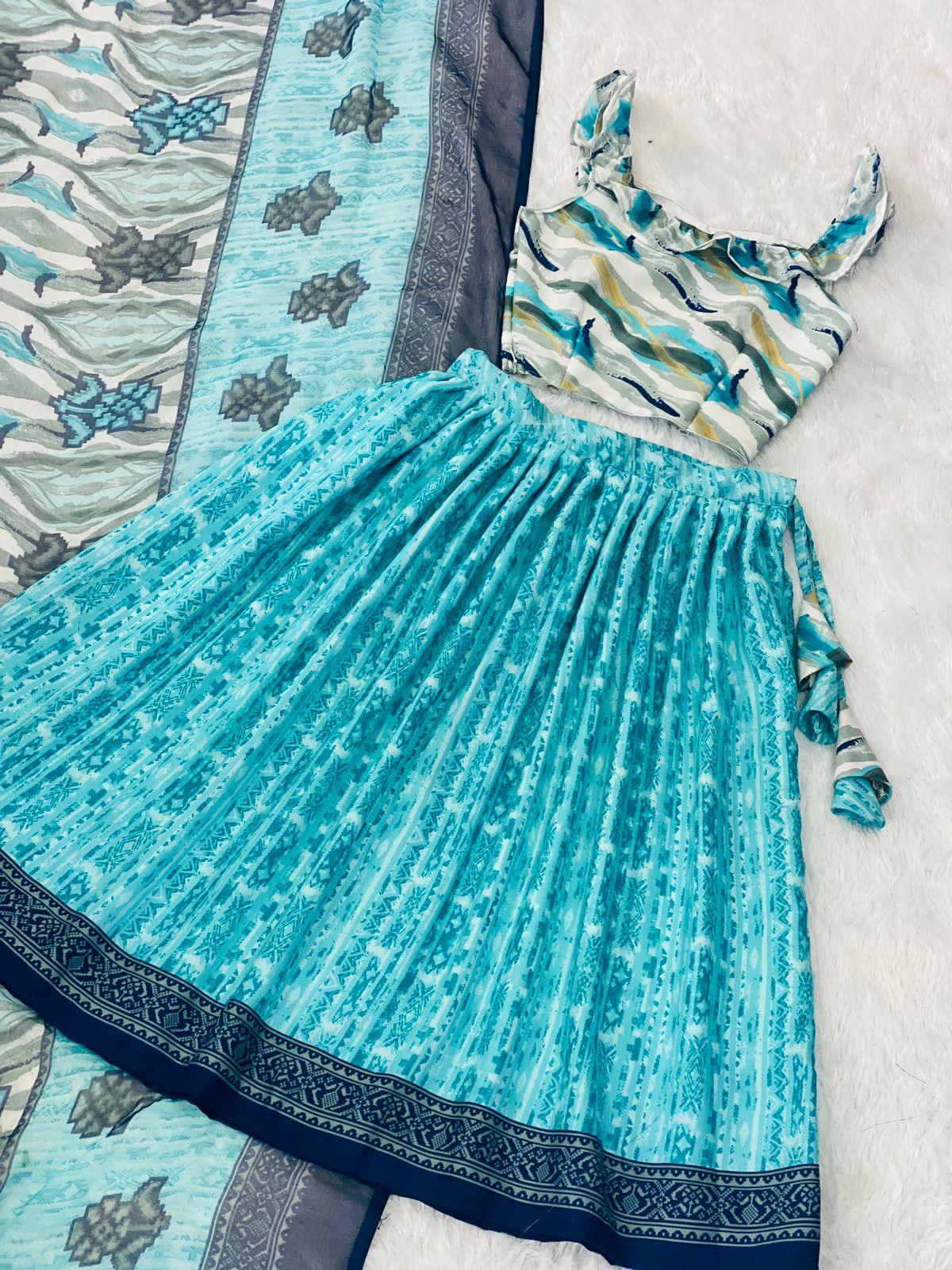 Beautiful Designer Soft Georgette Kid&